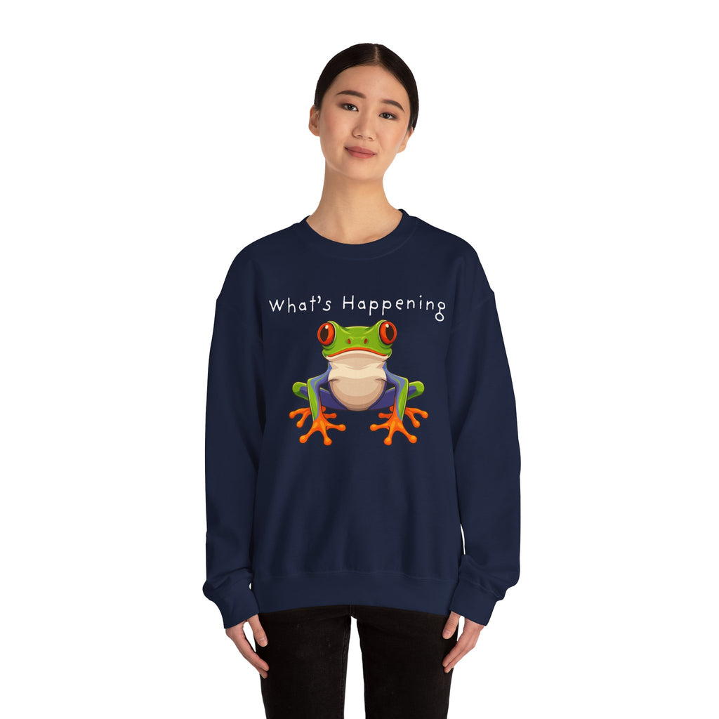 What's Happening Frog Crewneck Sweatshirt