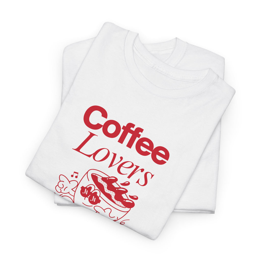 Coffee Lovers T-Shirt — Cute Red Coffee Cup Graphic Tee