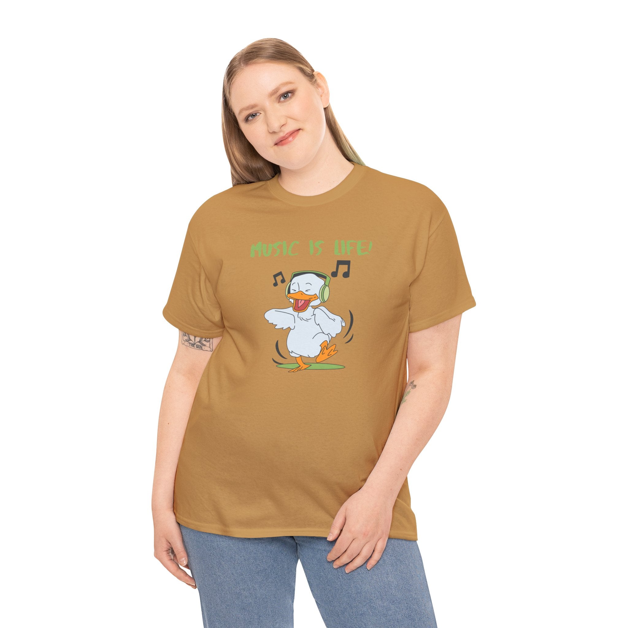 Music Is Life Duck T‑Shirt