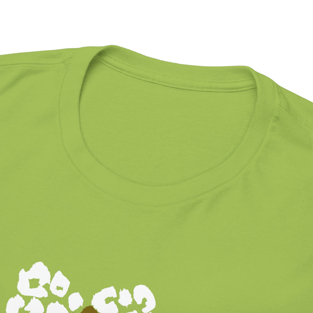 Leopard Heart Graphic Tee — Two-Tone Animal Print Heart T-Shirt