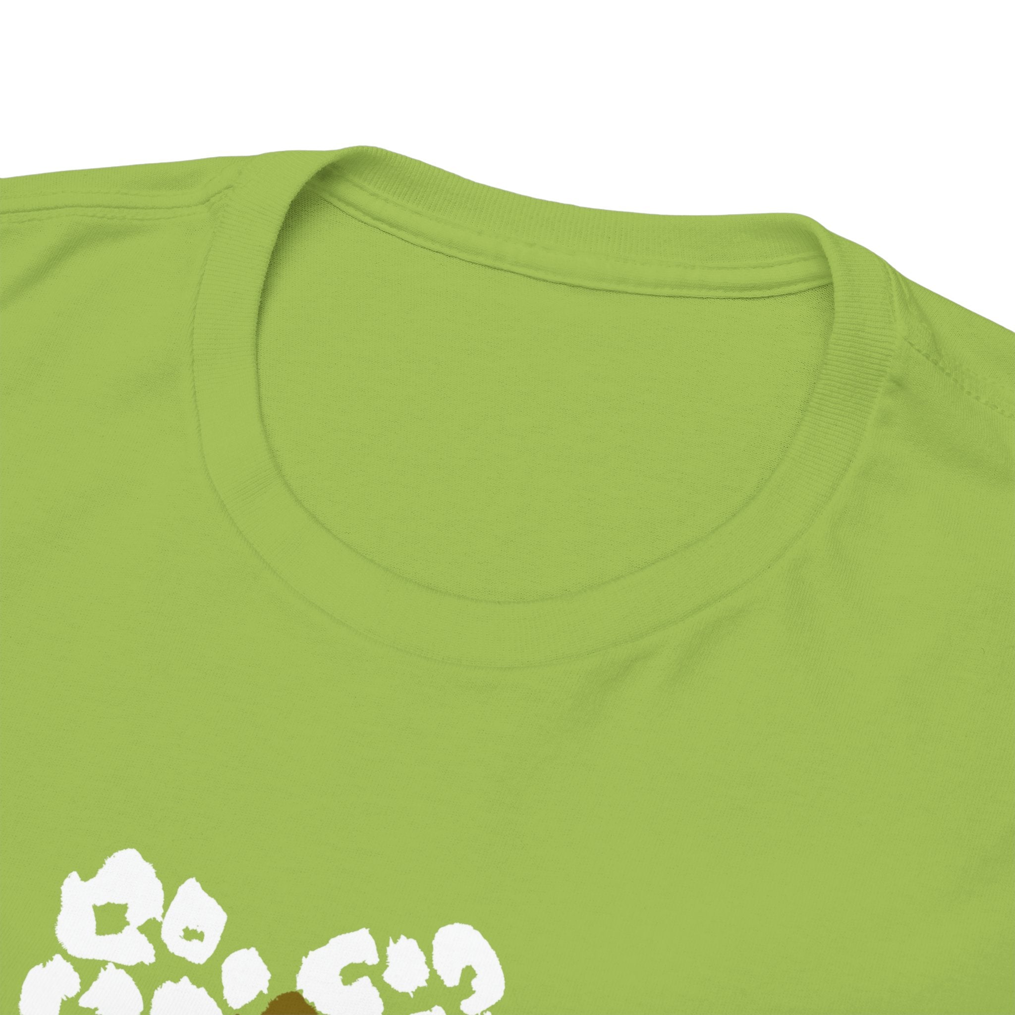 Leopard Heart Graphic Tee — Two-Tone Animal Print Heart T-Shirt