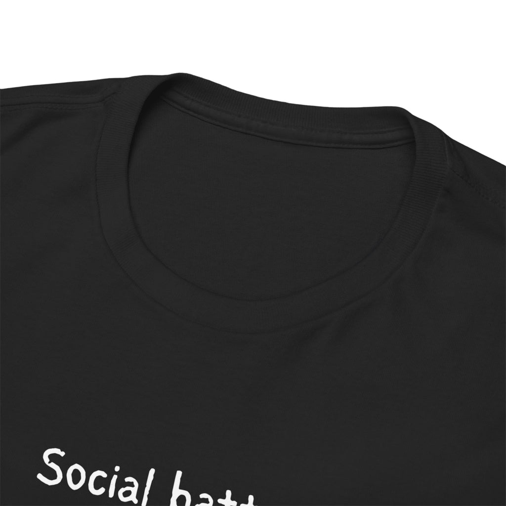 Social Battery Permanently Low Tee — Introvert Humor Cotton T-Shirt