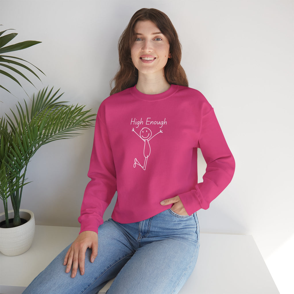 High Enough Stick Figure Crewneck Sweatshirt