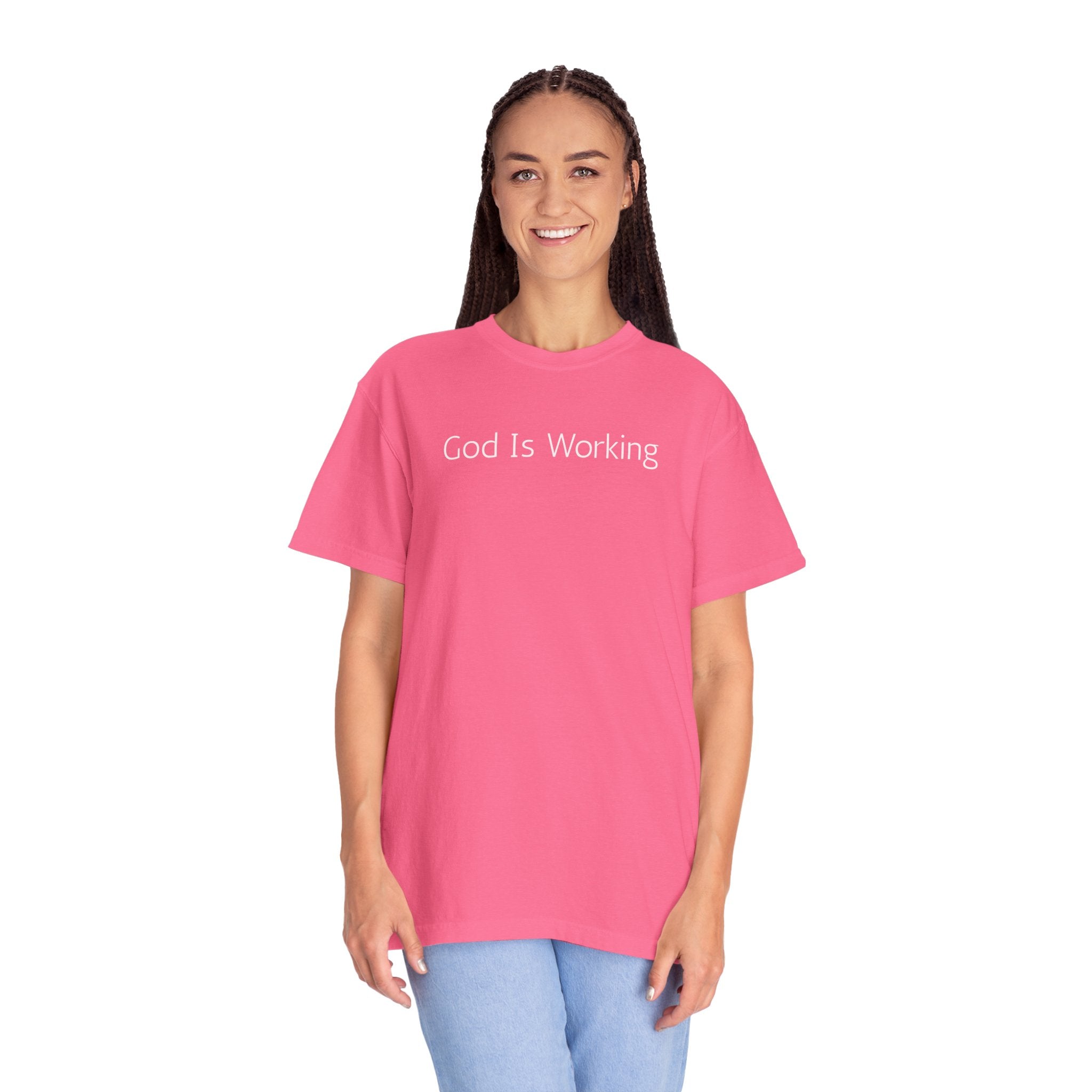 Faith T-Shirt — "God Is Working" Inspirational Tee