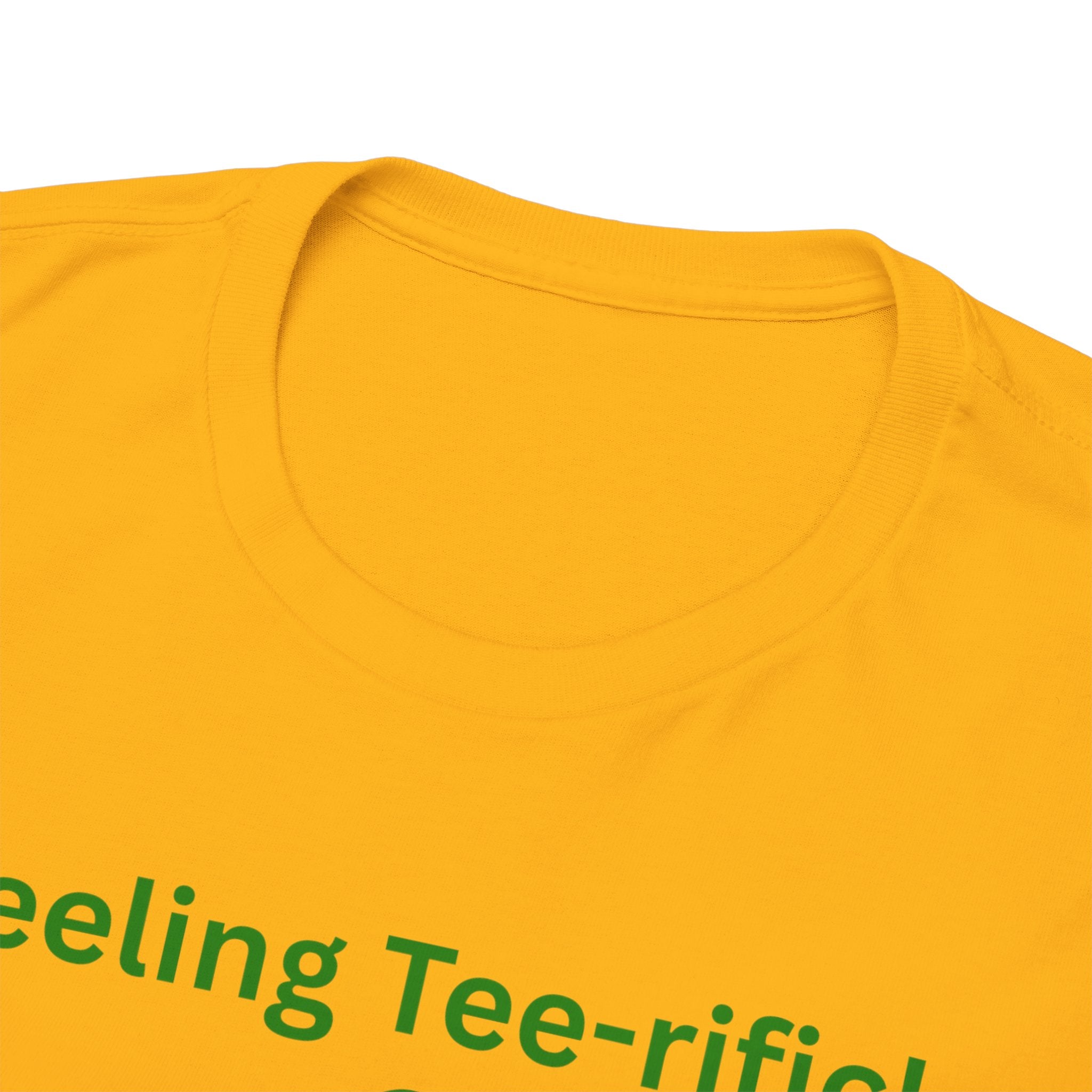 Golf Tee T-Shirt — "Feeling Tee-rific!" Vintage Golf Character Shirt