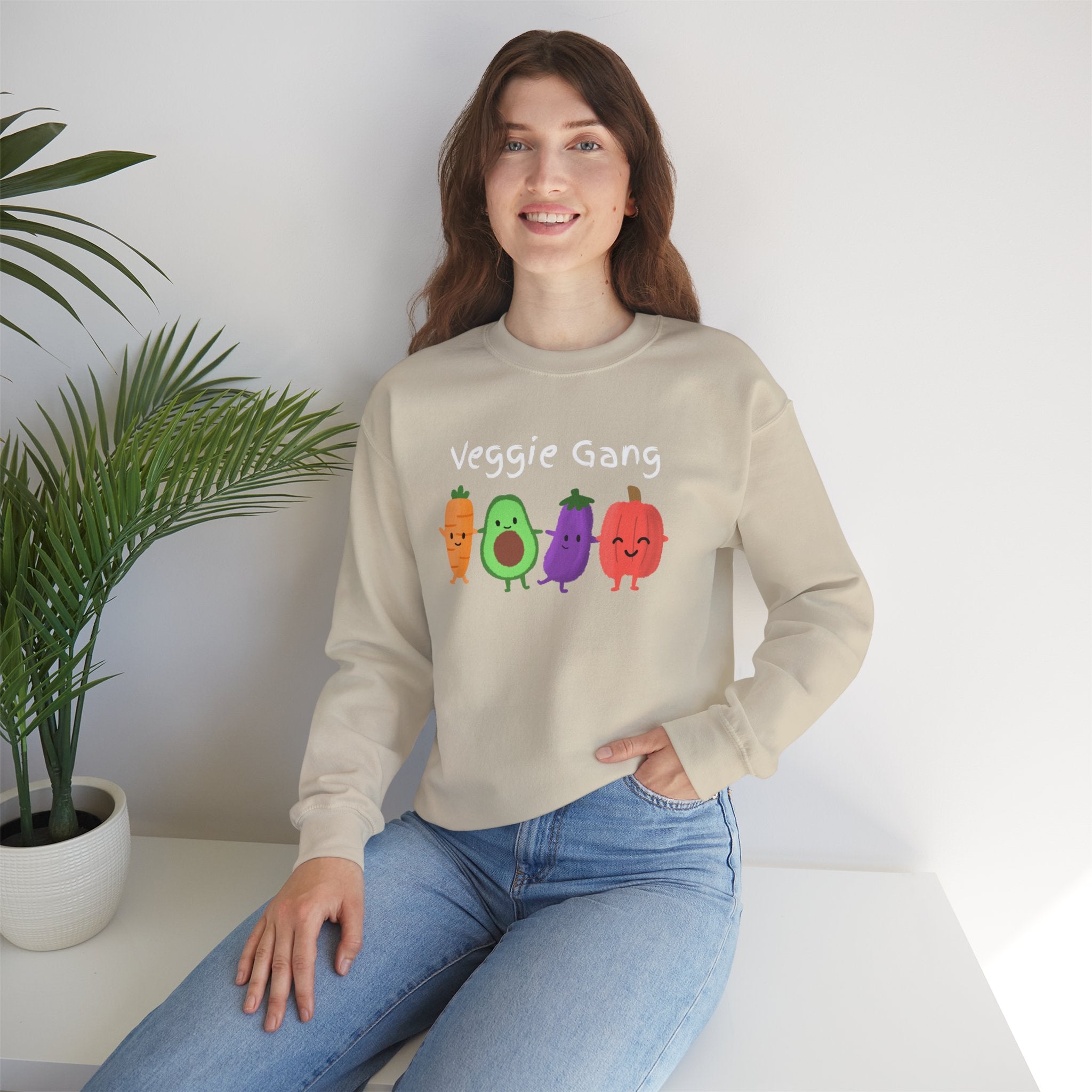 Anxiety Crewneck Sweatshirt — "Different Day Same Anxiety" Cute Cartoon Comfort Pullover