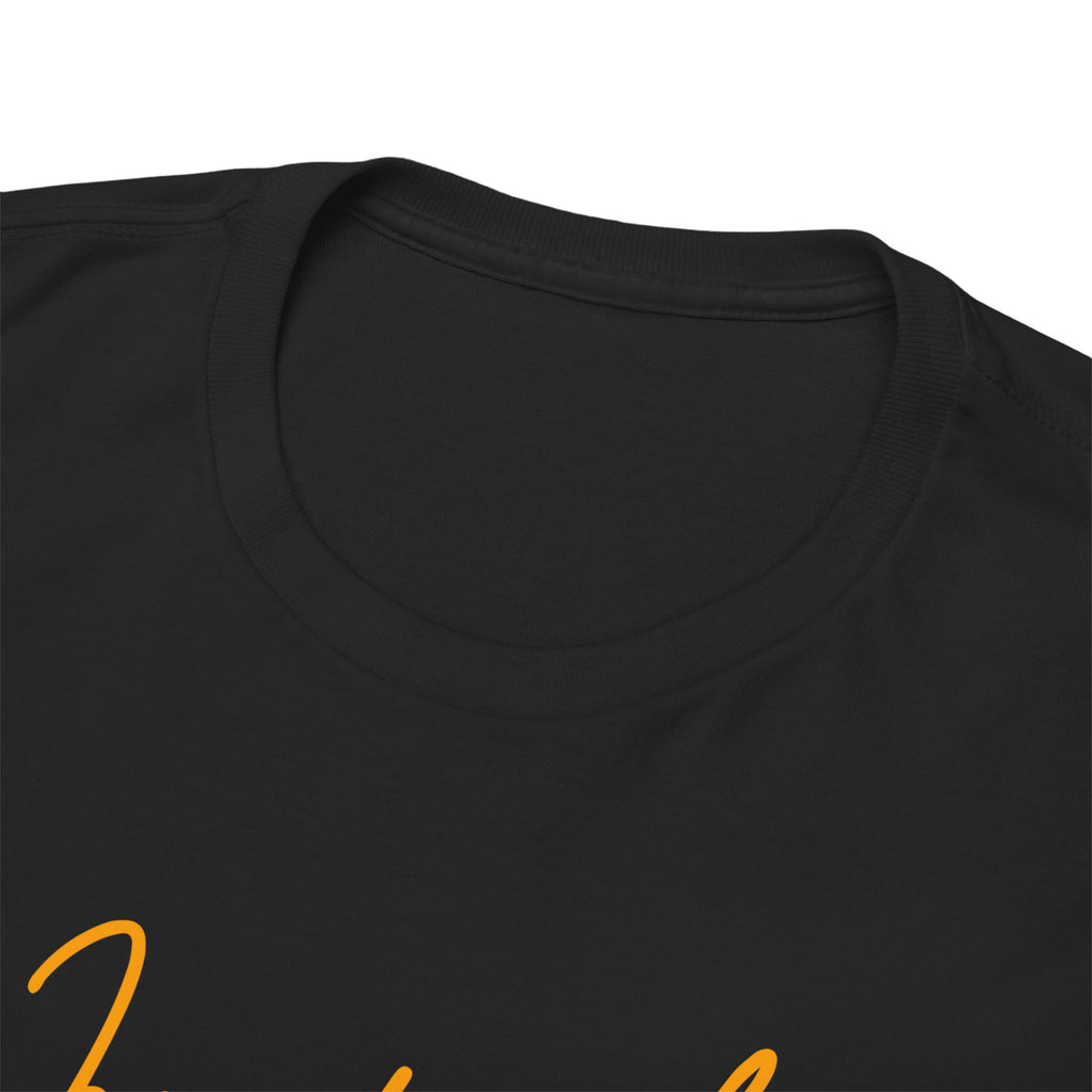 Juneteenth Script Tee — Juneteenth Celebration T-Shirt with Red, Green & Gold Dot Accent