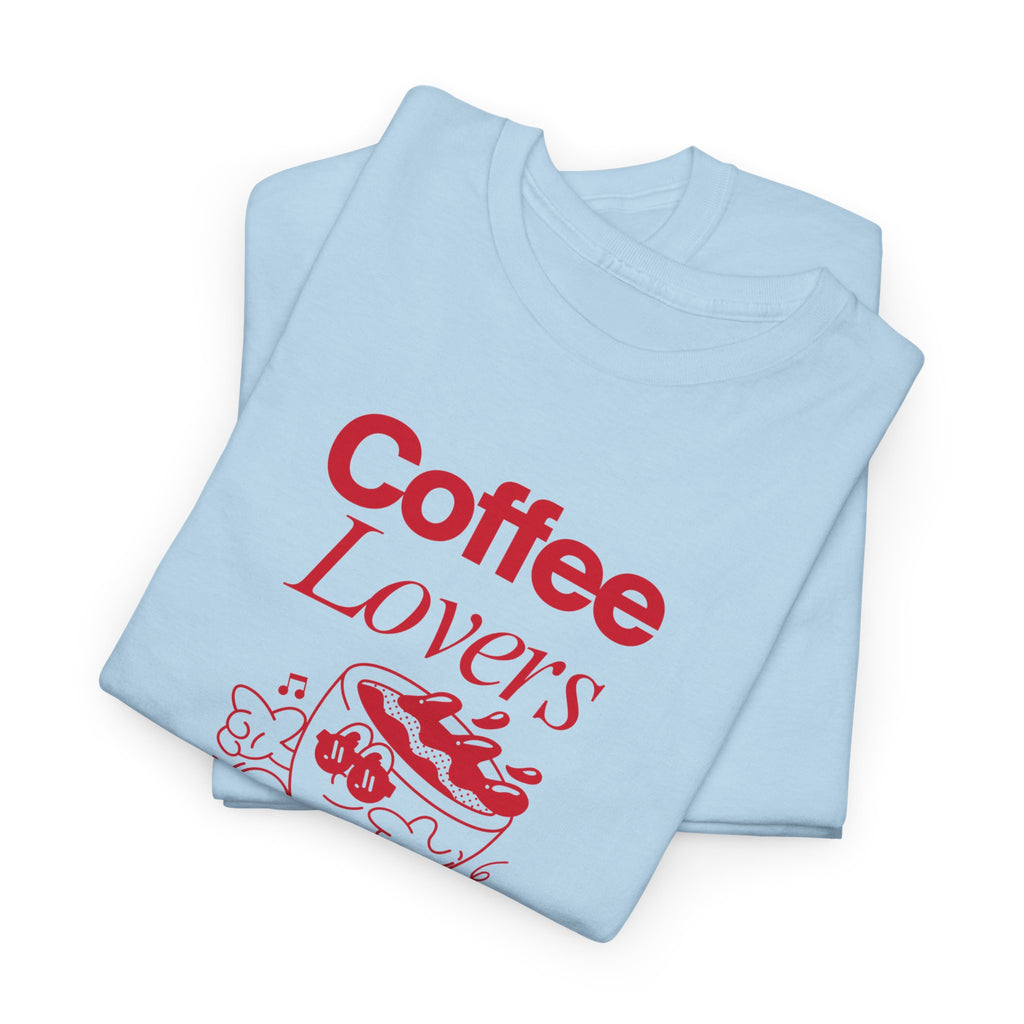 Coffee Lovers T-Shirt — Cute Red Coffee Cup Graphic Tee