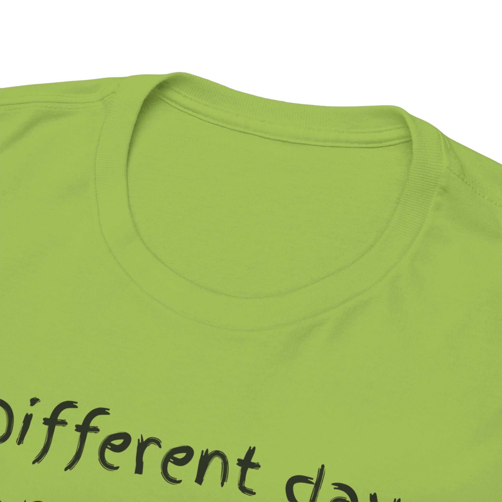 Anxiety Cartoon Tee — "Different day same ANXIETY" Mental Health Graphic T-Shirt