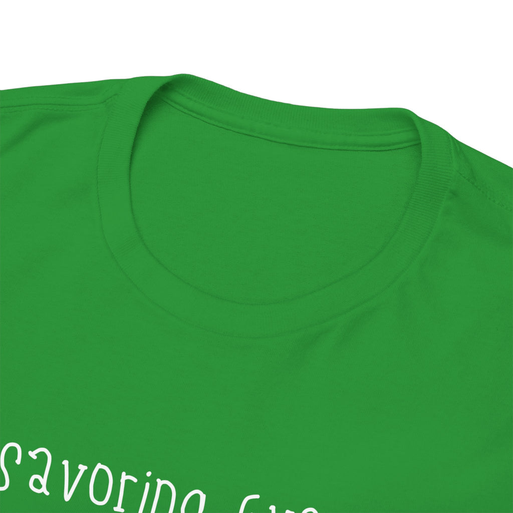 Savoring Every Moment Tee — Minimal Inspirational Black T-Shirt