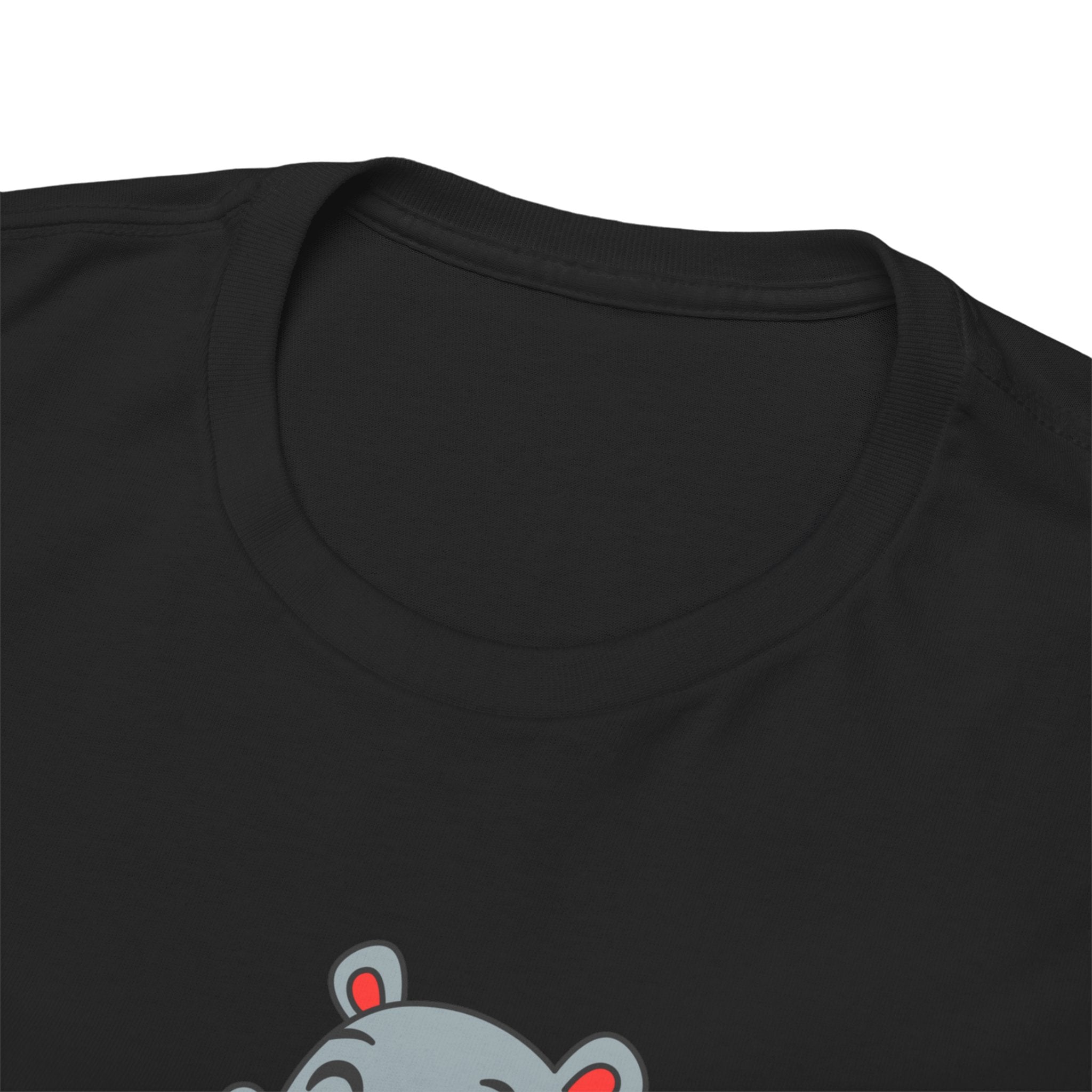 Hippo Eating Watermelon Tee — "Gone in Seconds" Cute Animal Graphic Shirt
