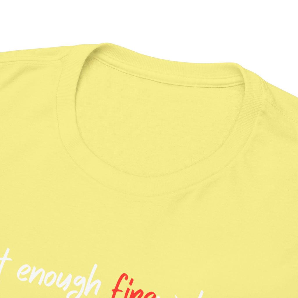 T-Shirt — Minimal 'fine' Chest Embroidered Graphic Tee
