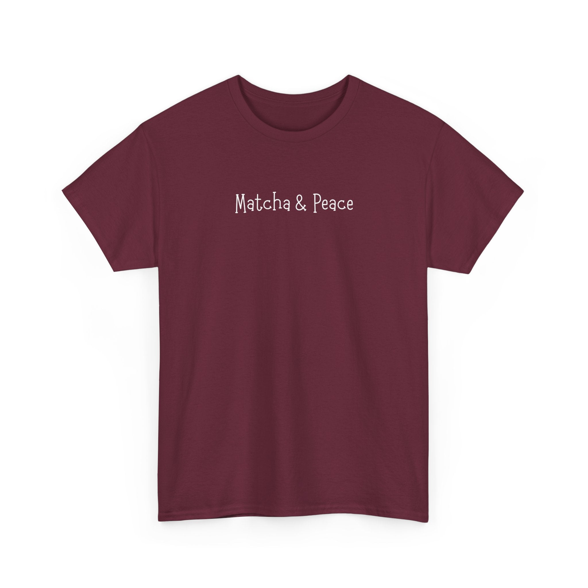 Matcha & Peace Tee — Minimalist Tea Lover Shirt
