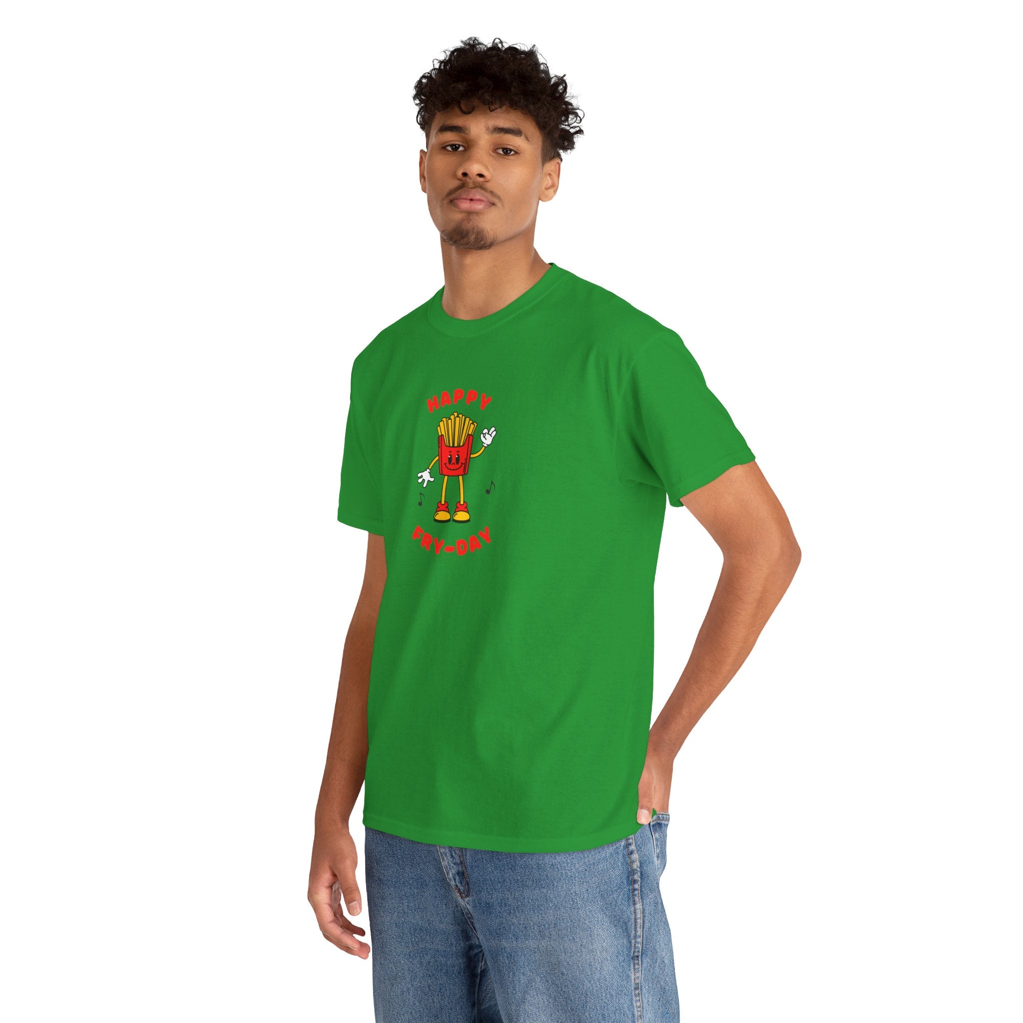 Happy Fry-Day T-Shirt — Cute Dancing Fries Graphic Tee