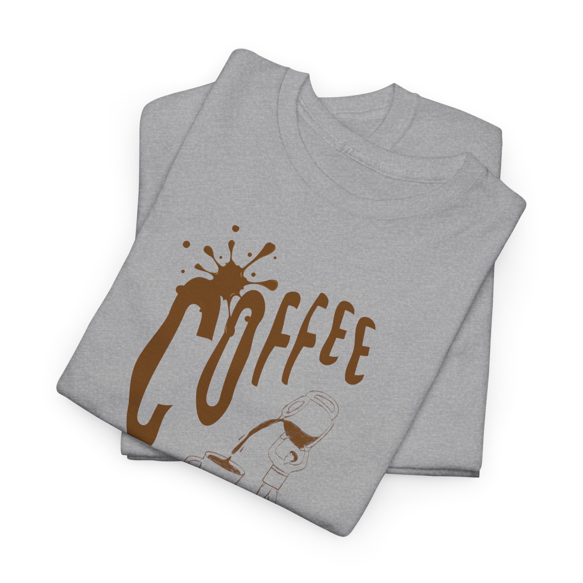 Coffee Splash T‑Shirt — Retro Coffee Typography Tee