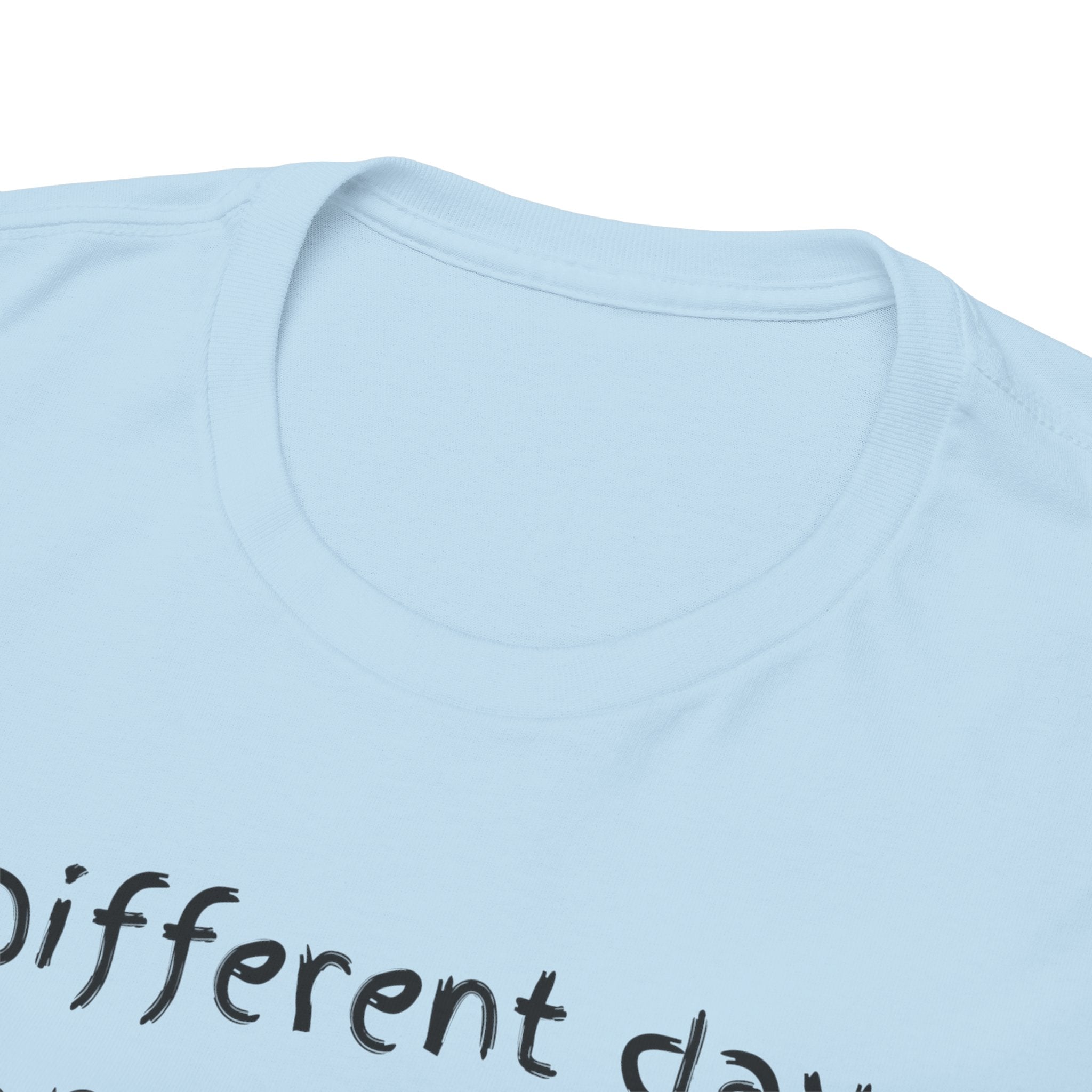 Anxiety Cartoon Tee — "Different day same ANXIETY" Mental Health Graphic T-Shirt
