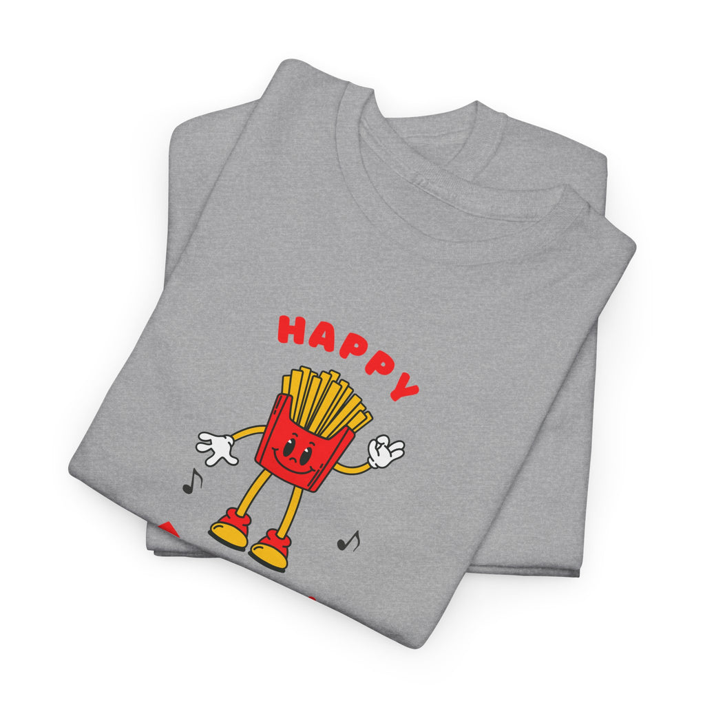 Happy Fry-Day T-Shirt — Cute Dancing Fries Graphic Tee