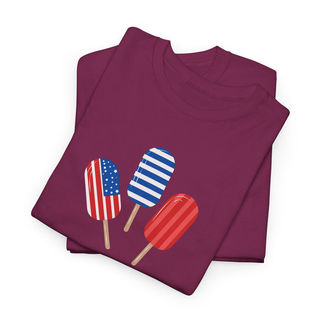 Patriotic Popsicle Tee – "Red, White & Cool" 4th of July T-Shirt