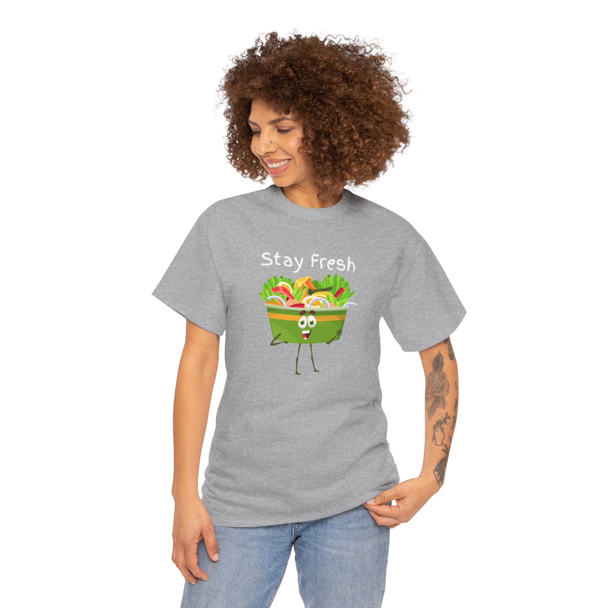 Stay Fresh Salad Tee – Cute Veggie Graphic T-Shirt