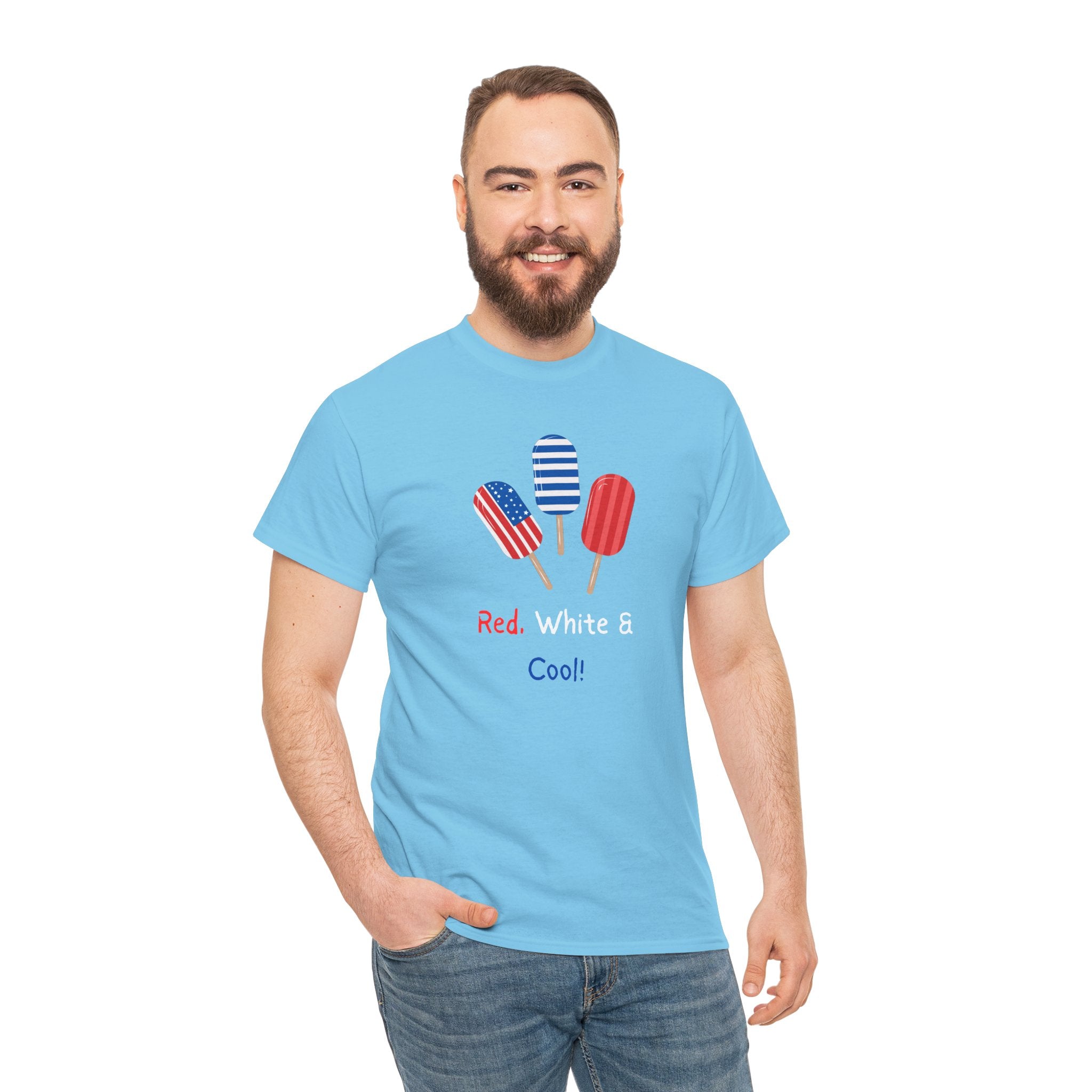 Patriotic Popsicle Tee – "Red, White & Cool" 4th of July T-Shirt