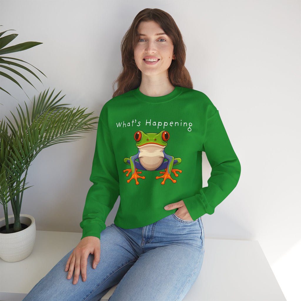What's Happening Frog Crewneck Sweatshirt