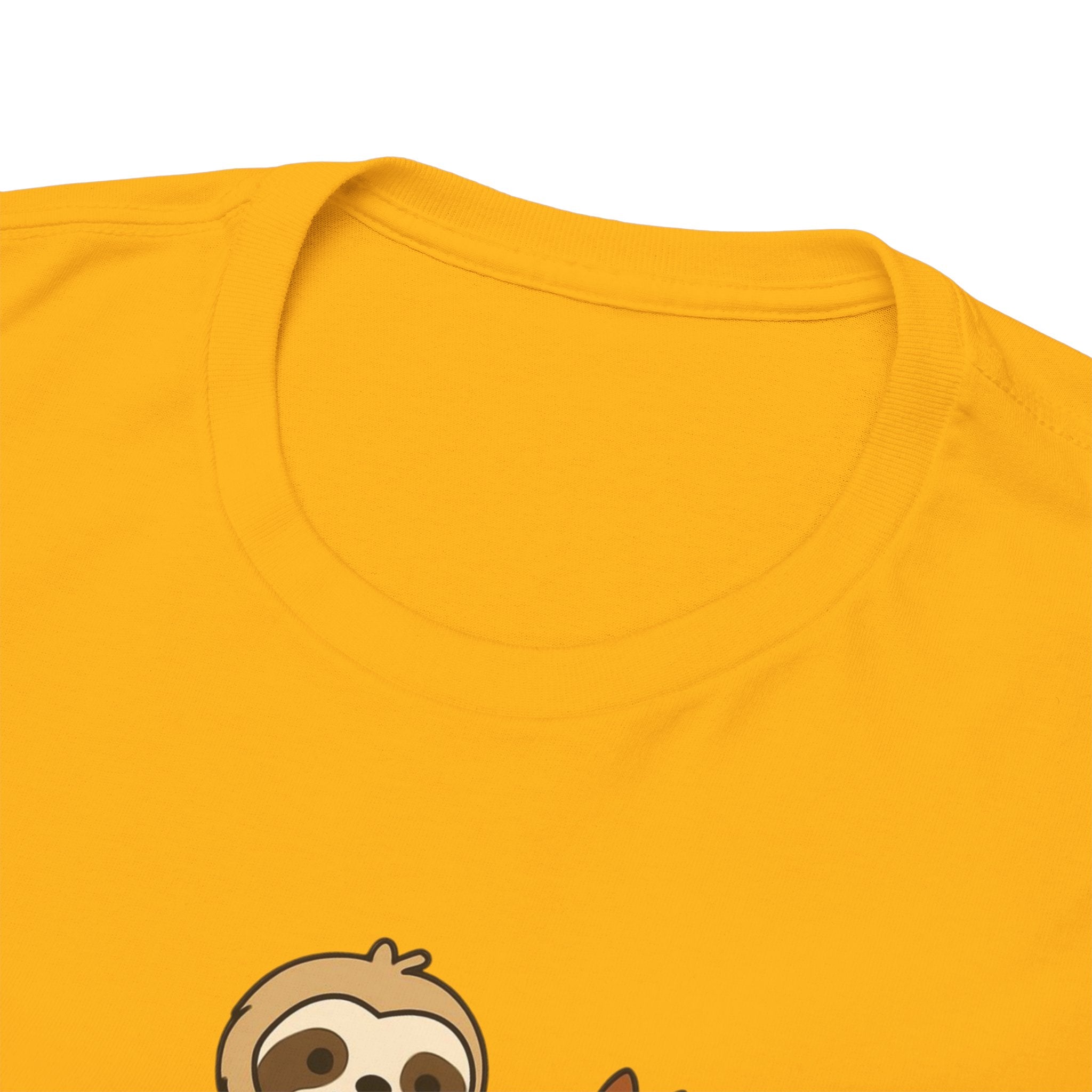 Sloth on Horse Tee — "Work Smarter, Not Faster" Cute Casual Graphic T-Shirt