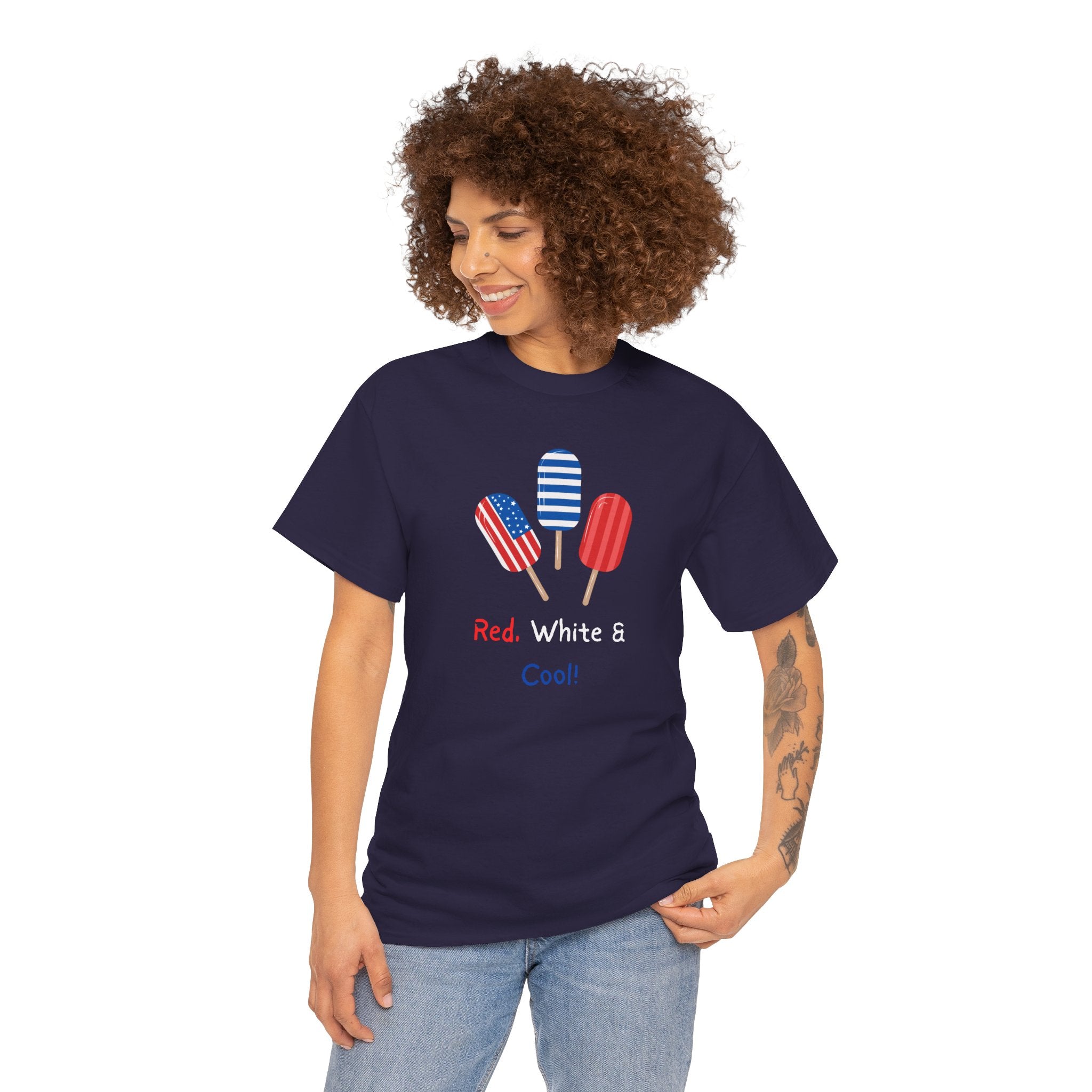 Patriotic Popsicle Tee – "Red, White & Cool" 4th of July T-Shirt
