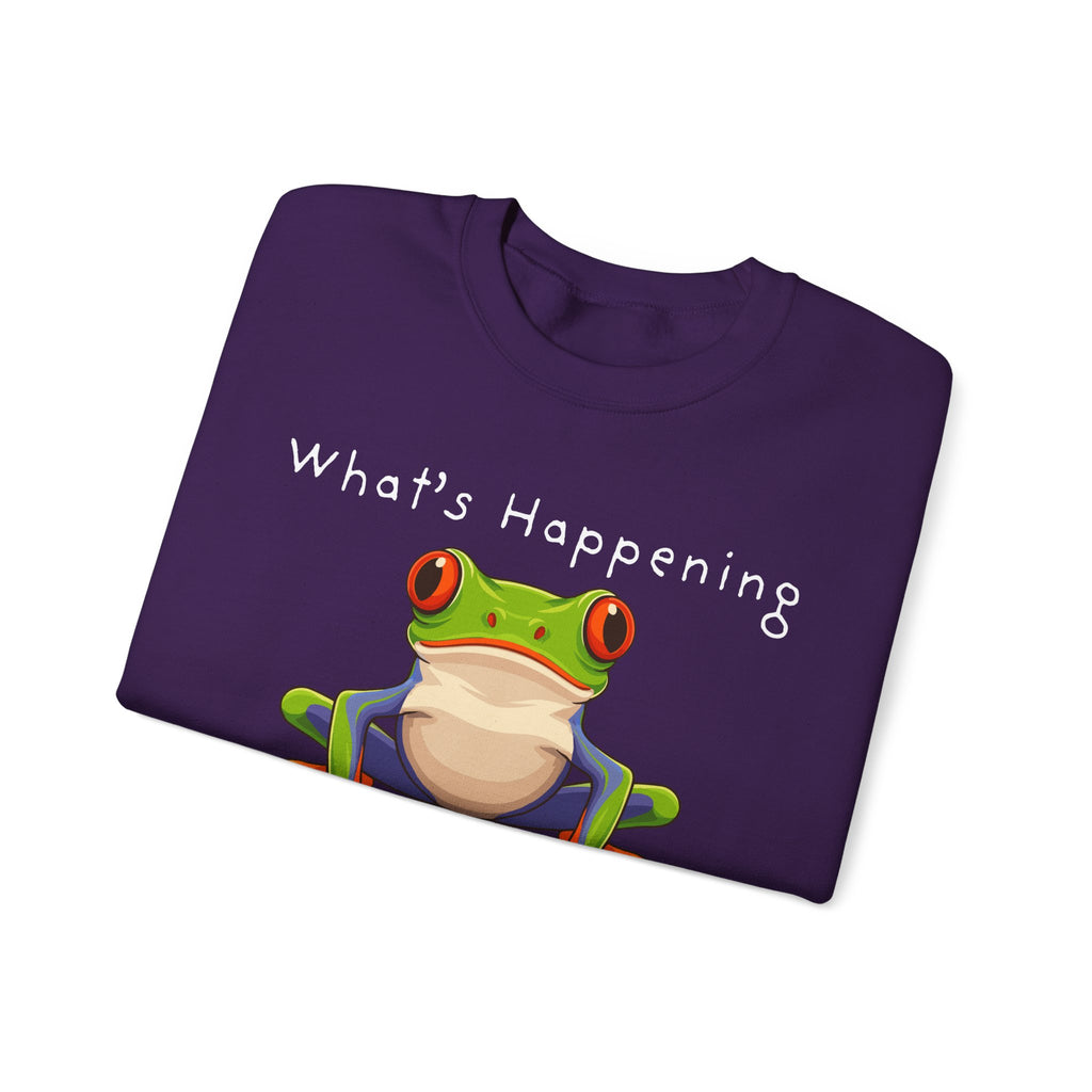 What's Happening Frog Crewneck Sweatshirt