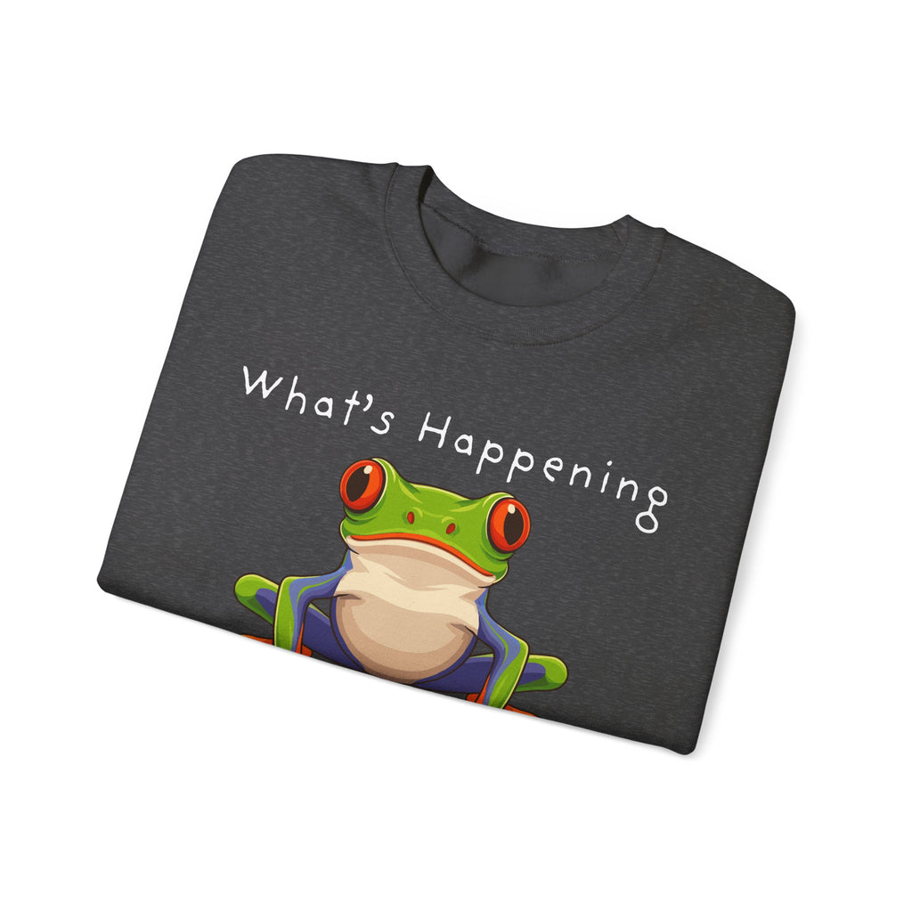 What's Happening Frog Crewneck Sweatshirt