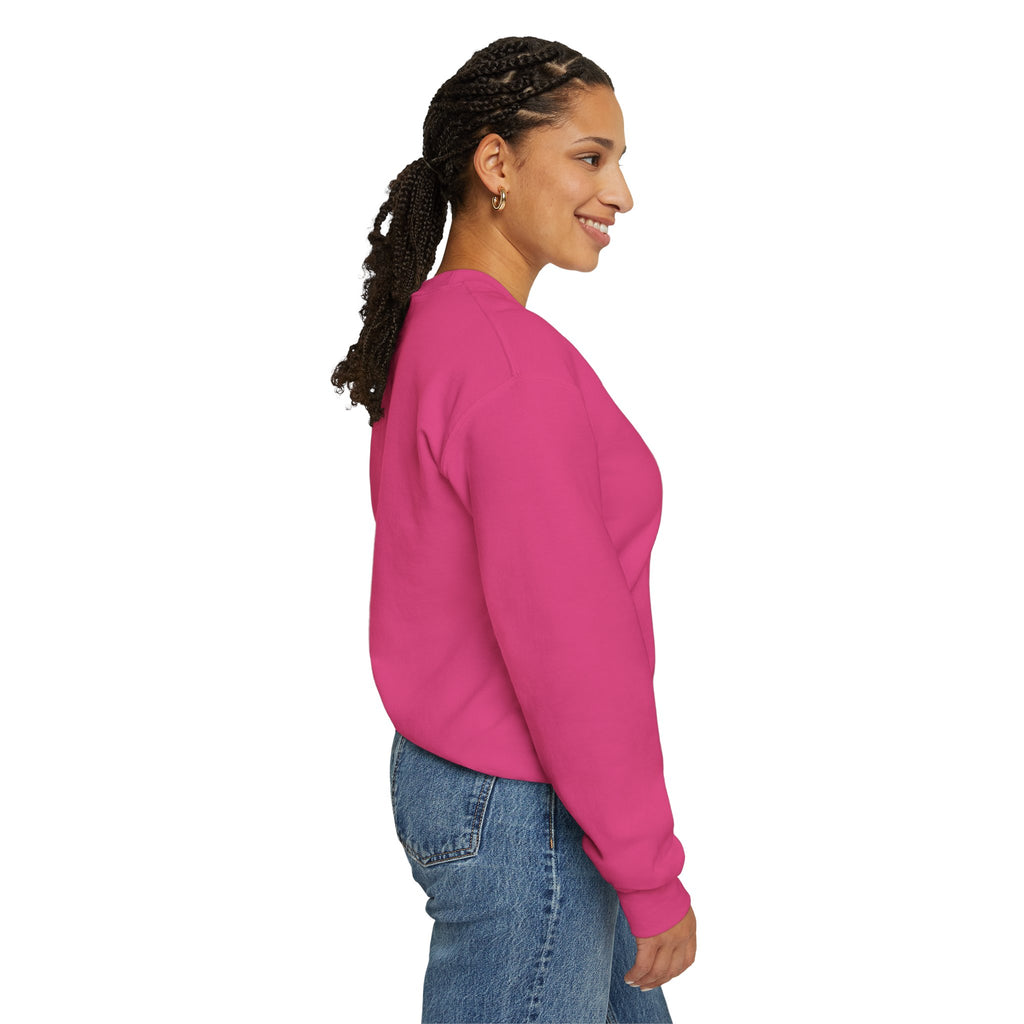 Effortless Crewneck Sweatshirt — Minimal Red Script Comfort Pullover