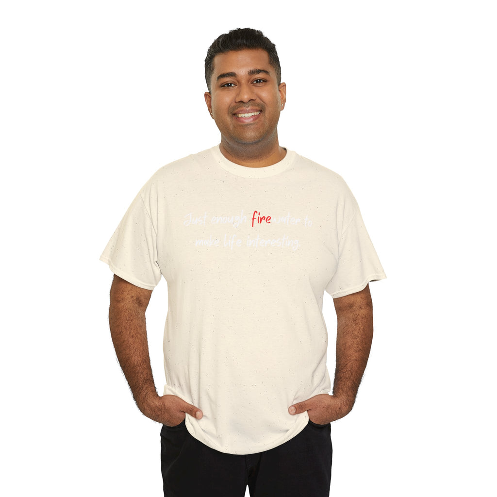 T-Shirt — Minimal 'fine' Chest Embroidered Graphic Tee