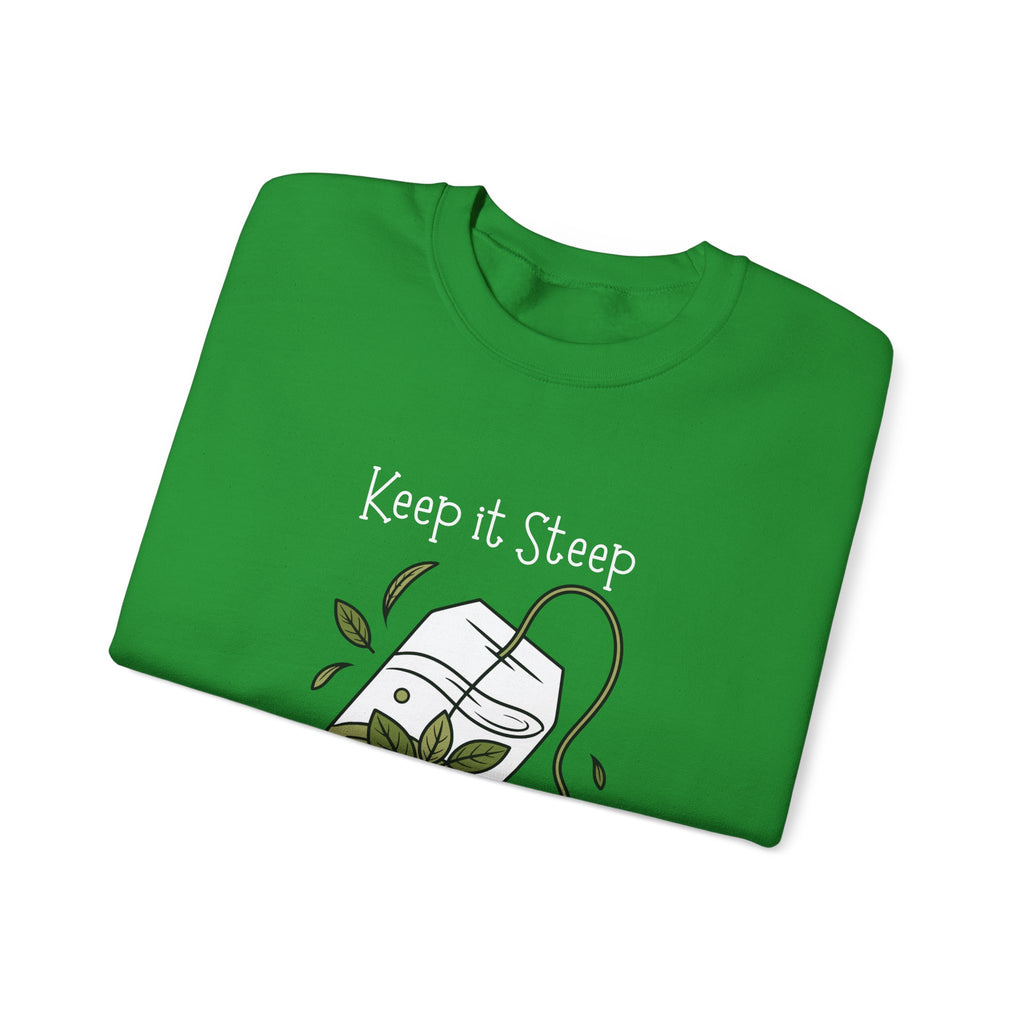 Crewneck Sweatshirt — Herbal Tea Bag Illustration | Cozy Botanical Gift