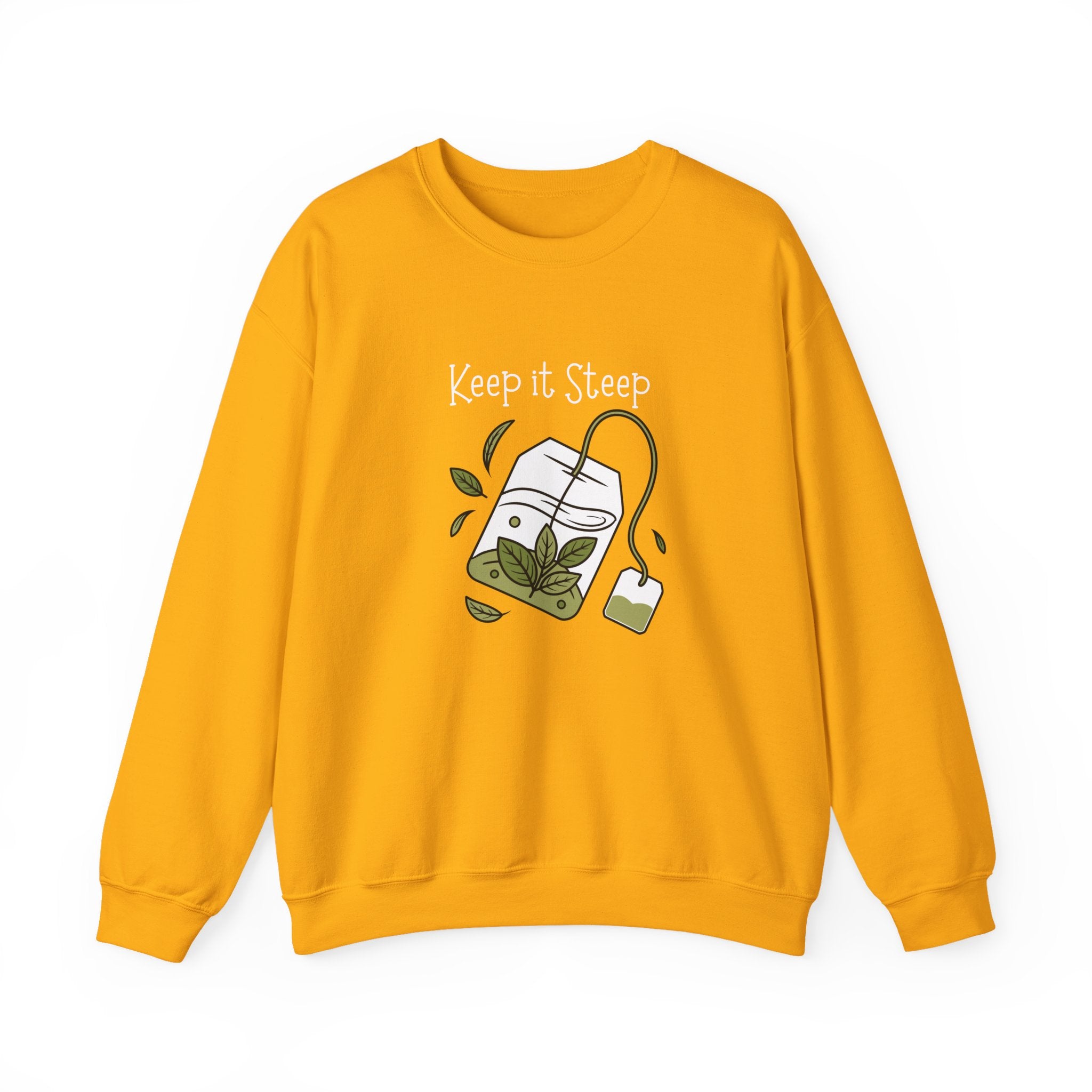 Crewneck Sweatshirt — Herbal Tea Bag Illustration | Cozy Botanical Gift