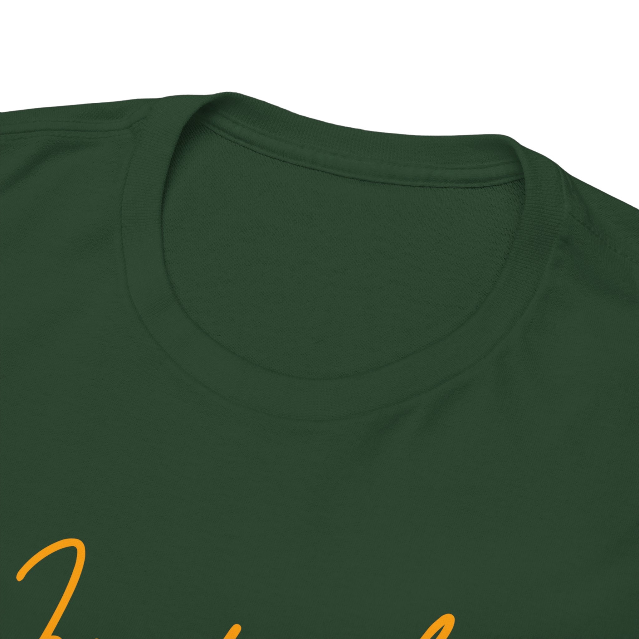 Juneteenth Script Tee — Juneteenth Celebration T-Shirt with Red, Green & Gold Dot Accent