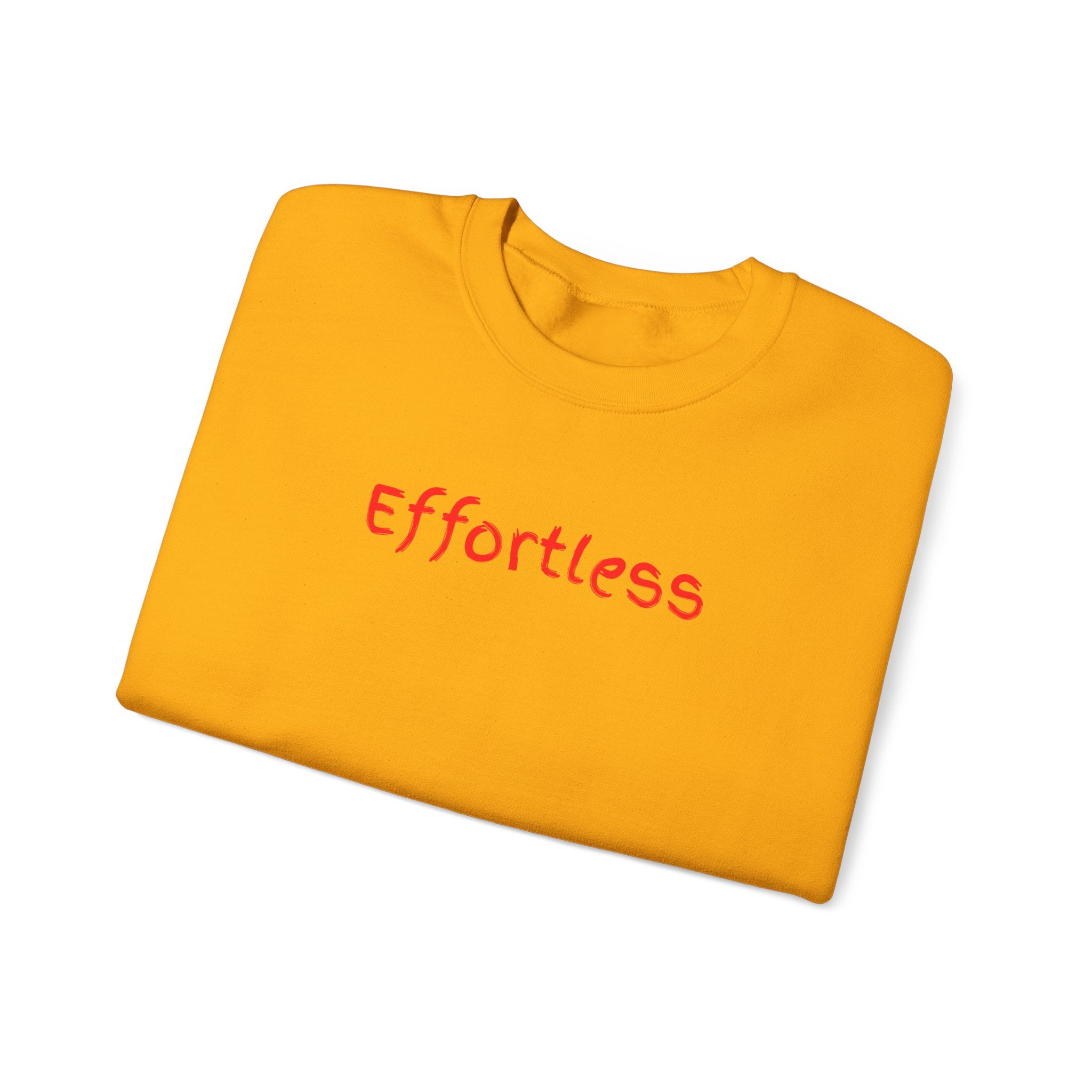 Effortless Crewneck Sweatshirt — Minimal Red Script Comfort Pullover
