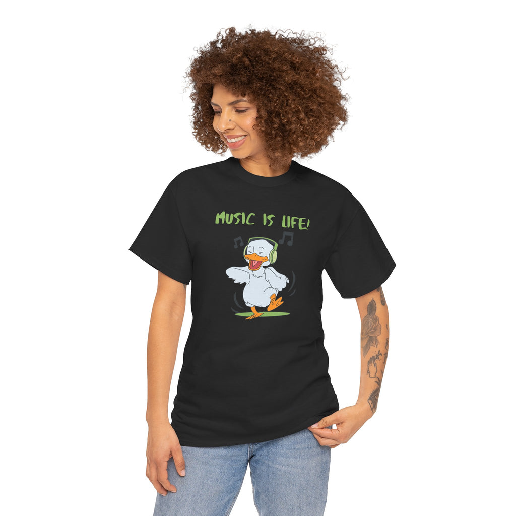 Music Is Life Duck T‑Shirt