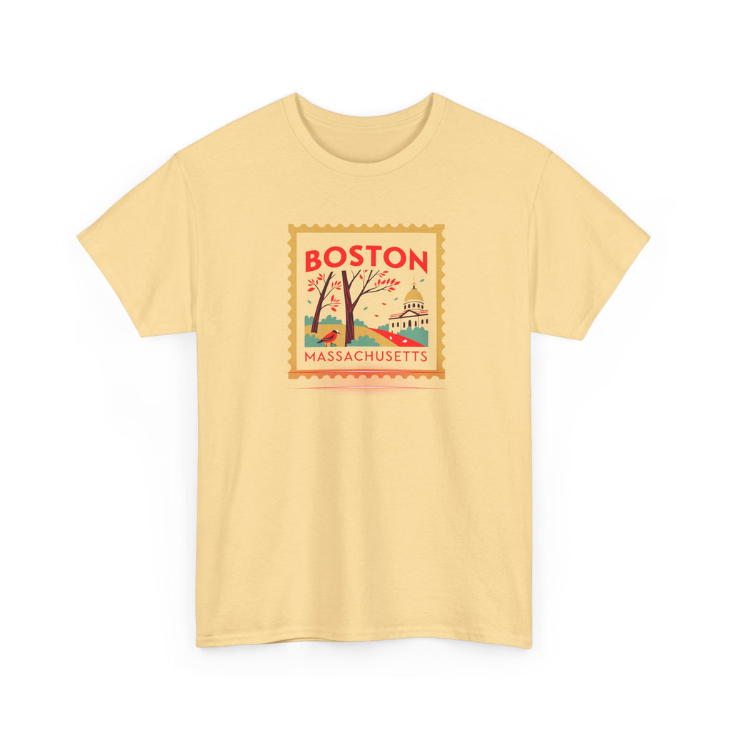 Boston Massachusetts Stamp Graphic Tee