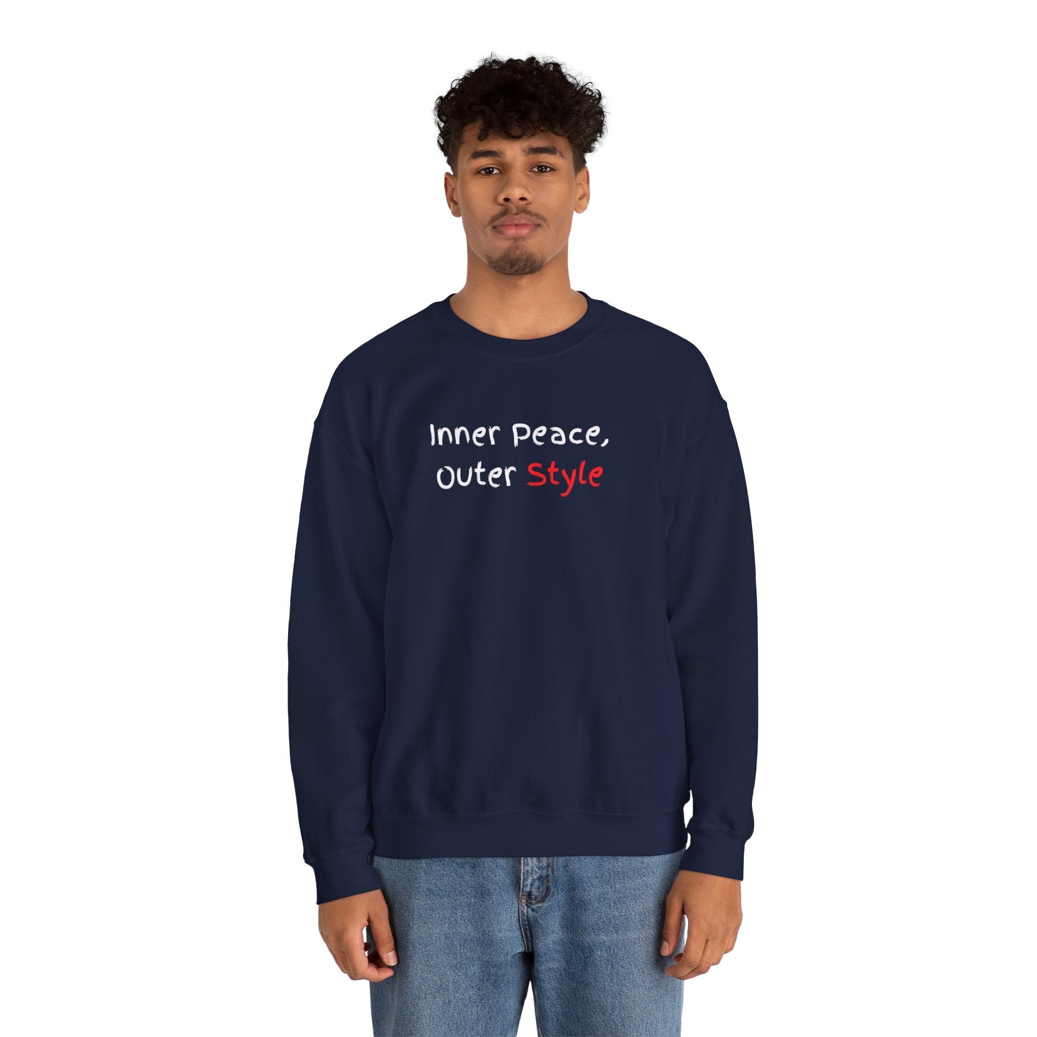 Crewneck Sweatshirt "Style" Minimalist Pink Script – Casual Everyday Fashion