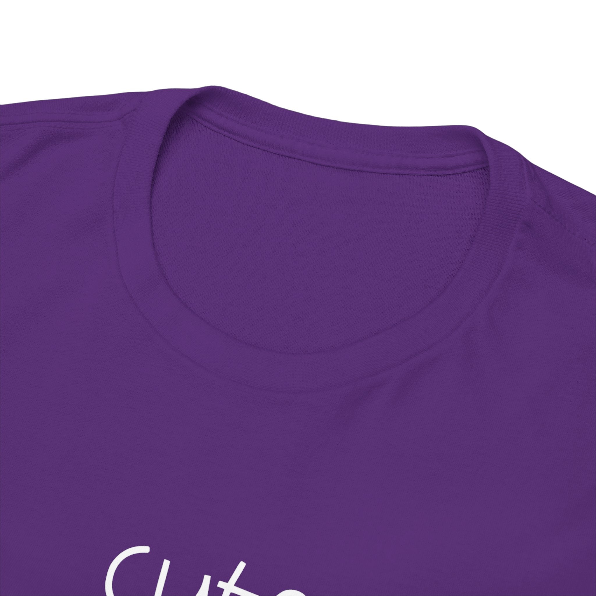 Cute Script T‑Shirt — Minimalist Casual Tee with 'Cute' Chest Print