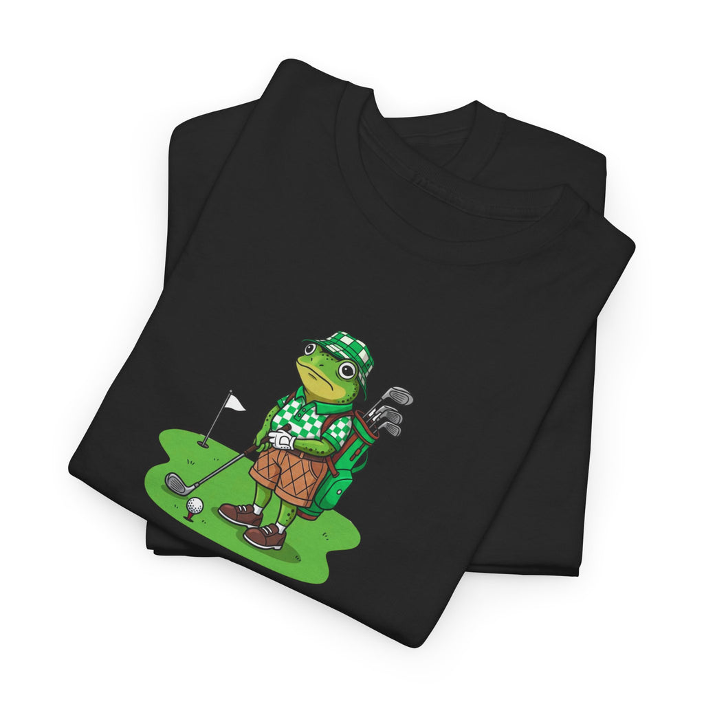 T-Shirt — Funny 'No Golf Today' Frog Golfer Graphic Tee