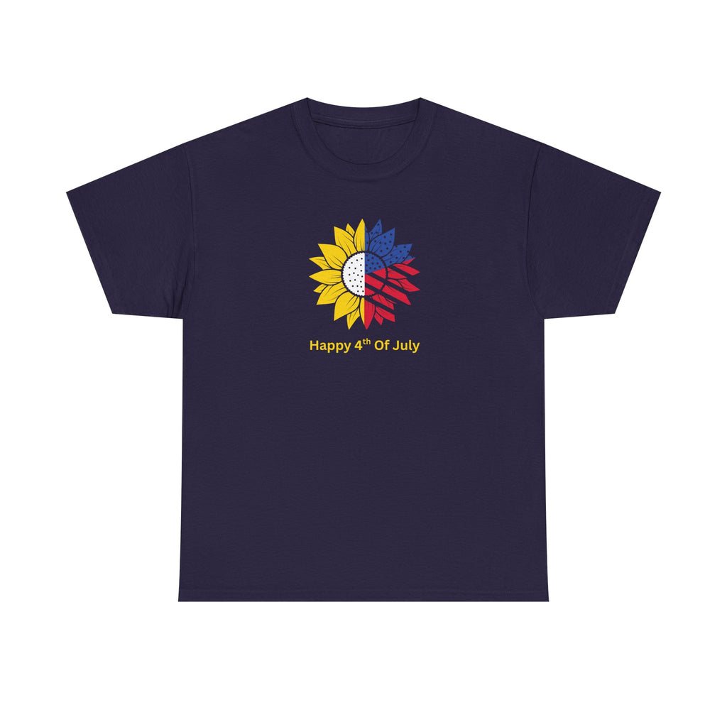 Sunflower USA T-Shirt – "Home of Hope" Patriotic Floral Tee