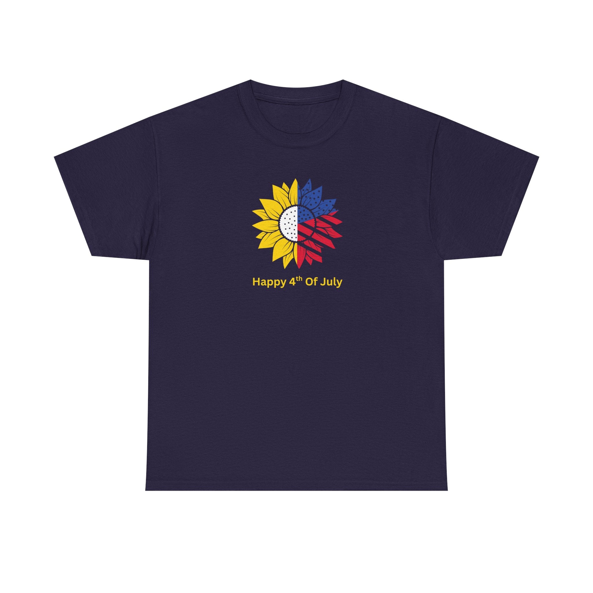 Sunflower USA T-Shirt – "Home of Hope" Patriotic Floral Tee