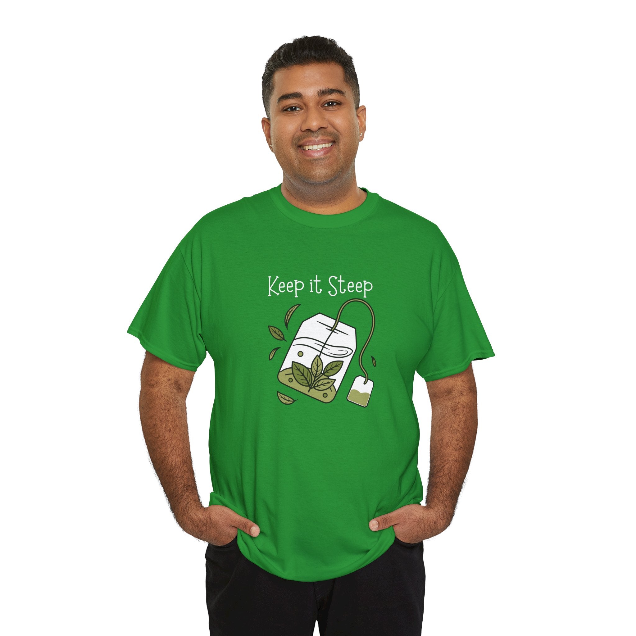 Keep It Steep Tea T-Shirt — Cute Tea Bag Graphic Tee for Tea Lovers