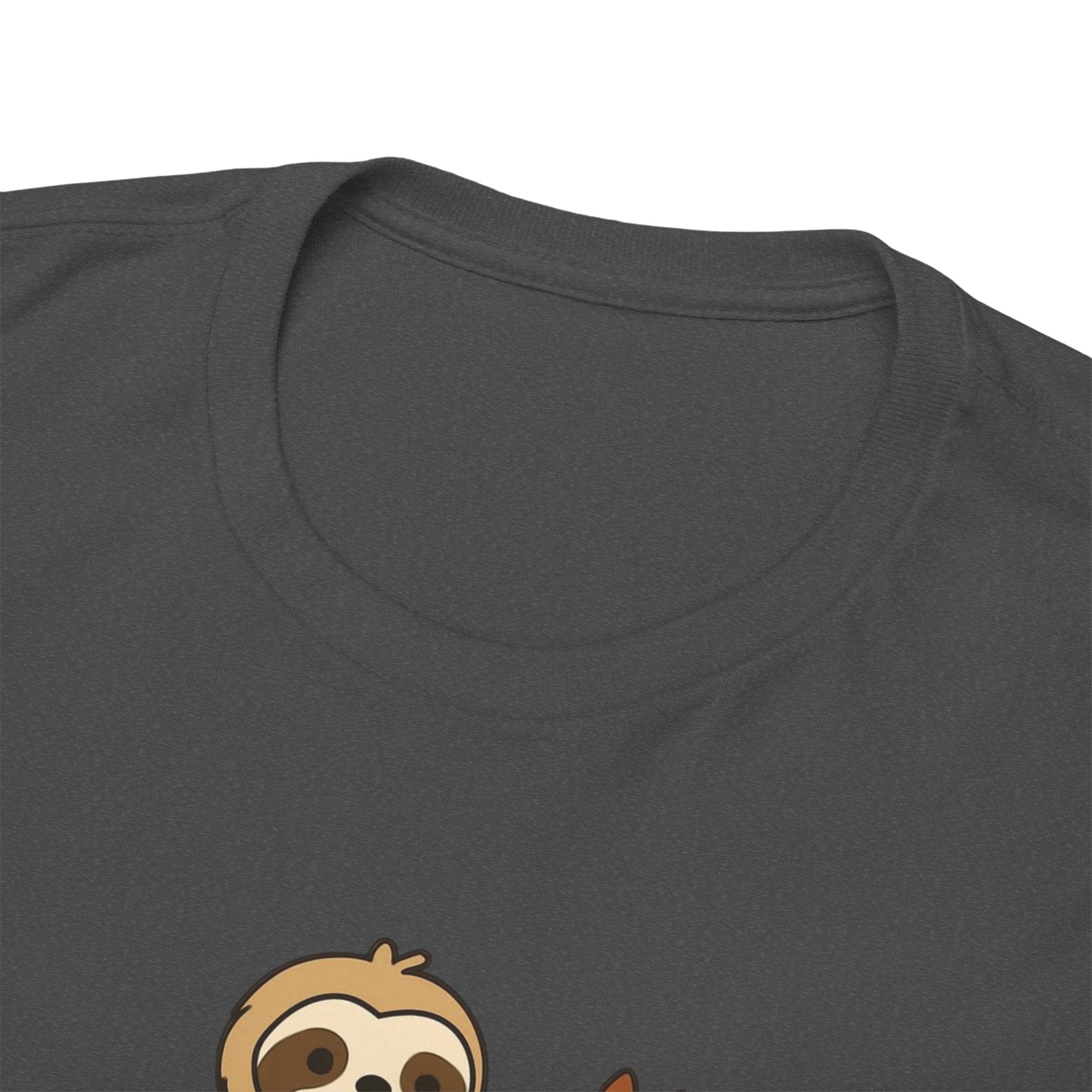 Sloth on Horse Tee — "Work Smarter, Not Faster" Cute Casual Graphic T-Shirt
