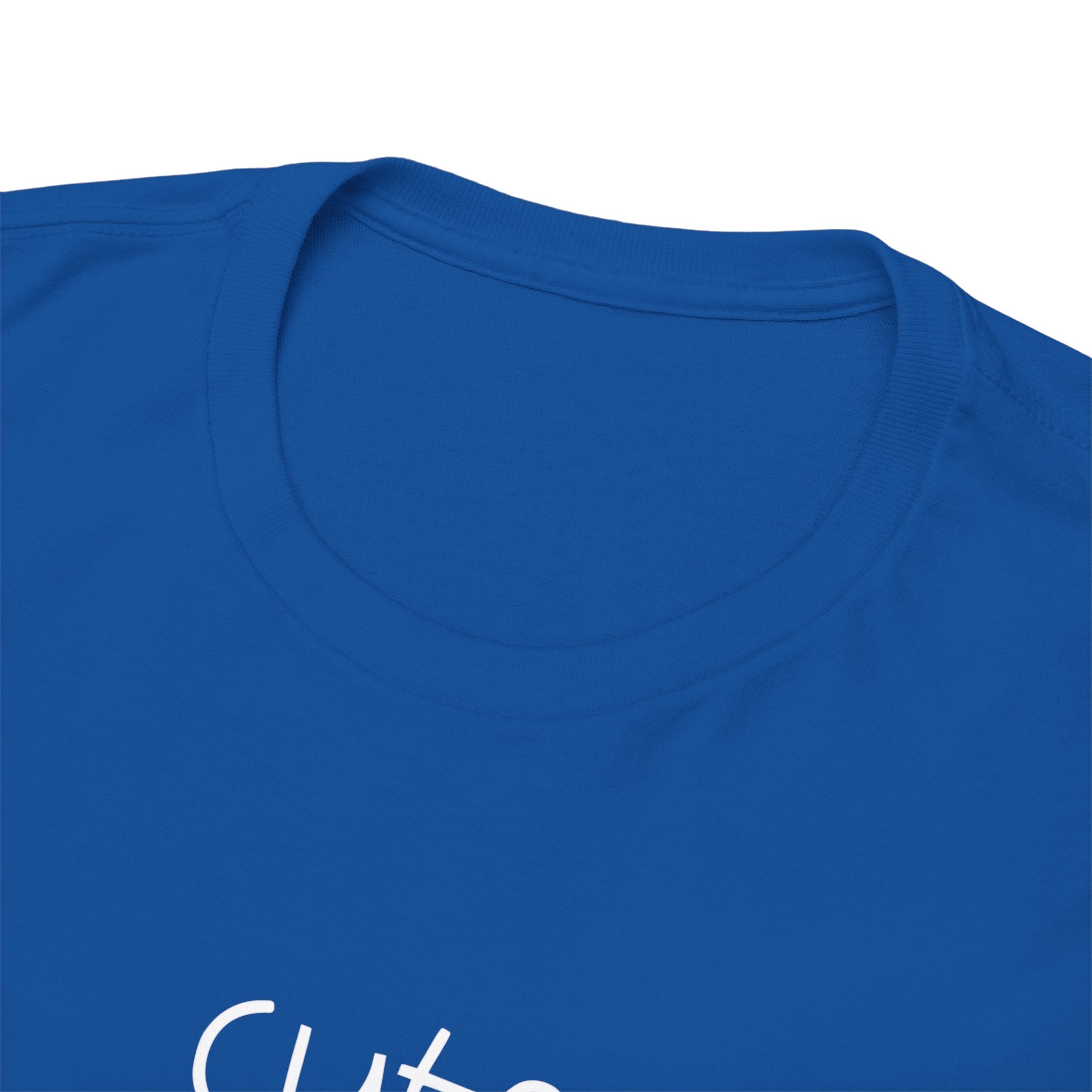Cute Script T‑Shirt — Minimalist Casual Tee with 'Cute' Chest Print