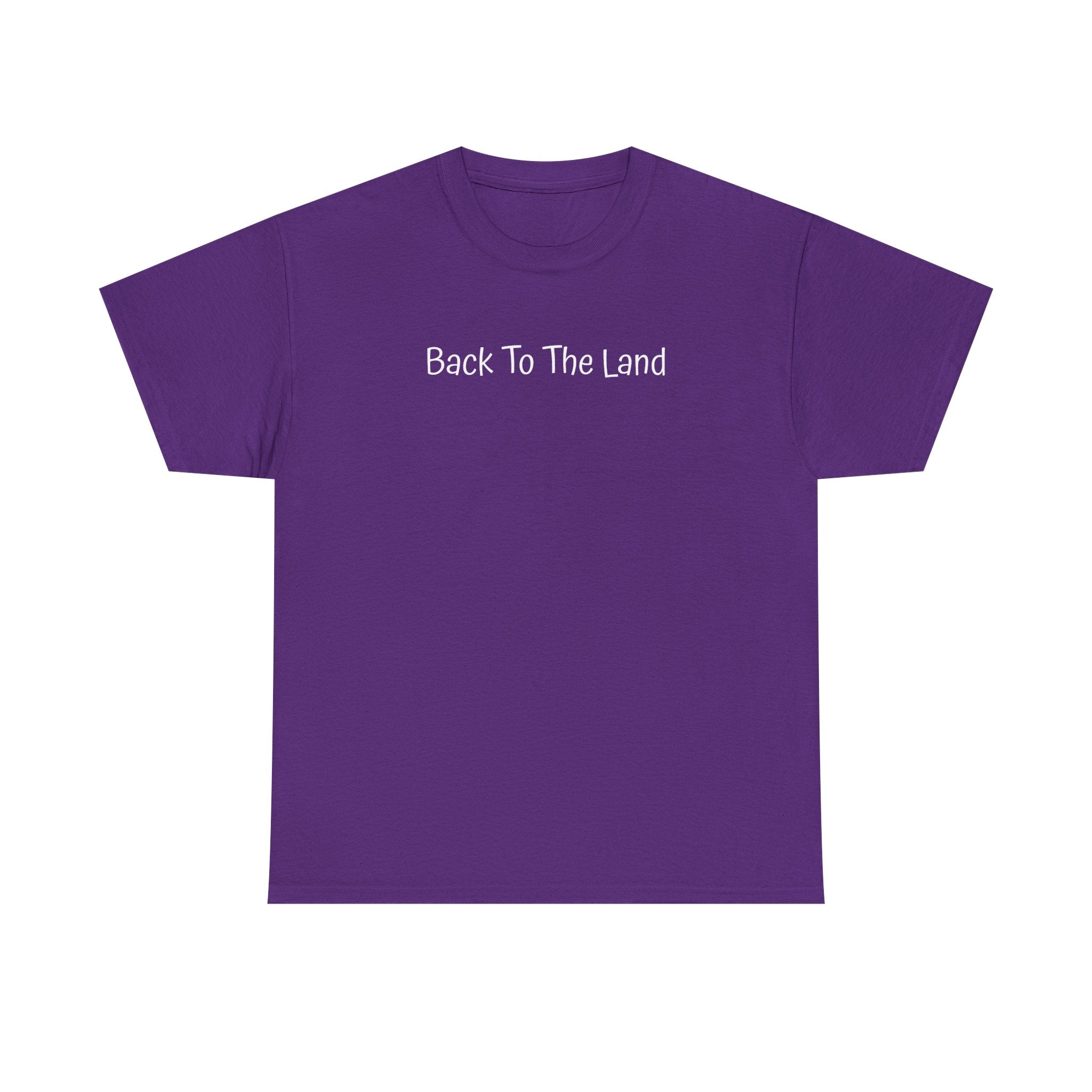 Back To The Land T‑Shirt — Minimalist Retro Farm Life Tee