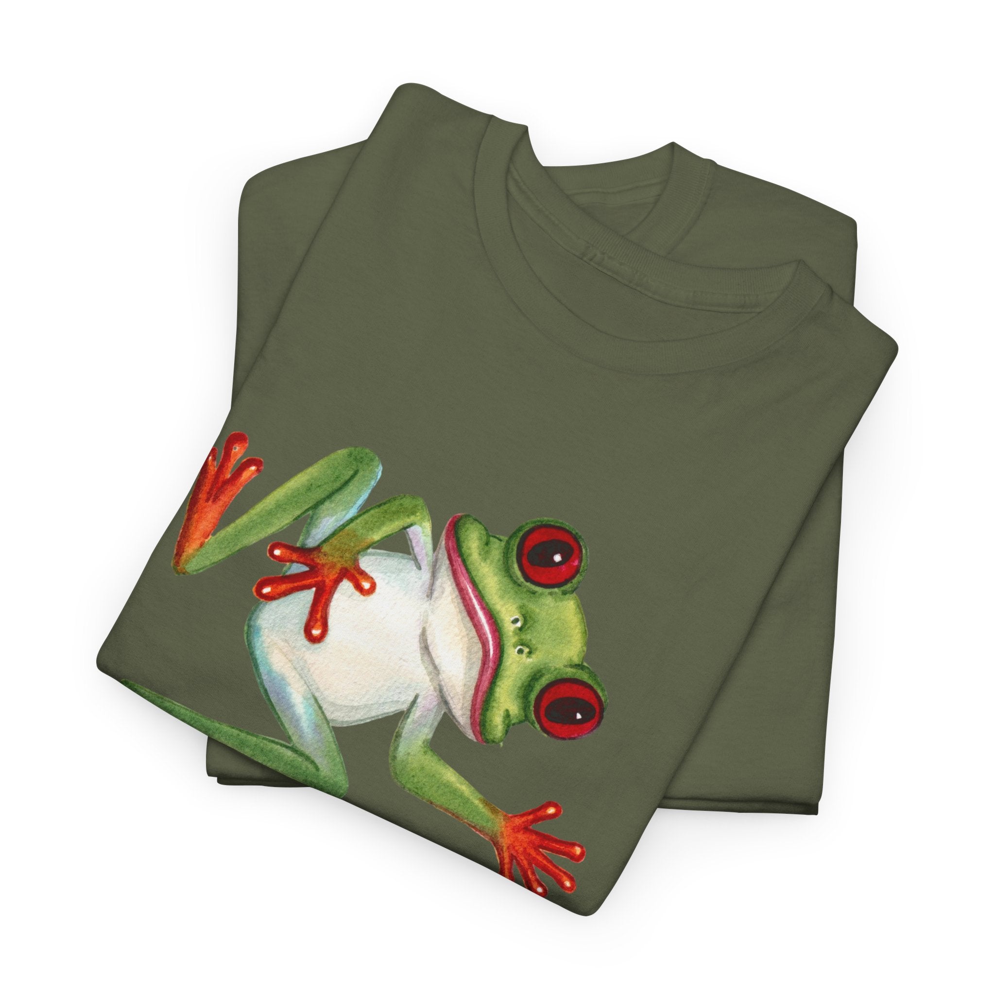 Red-Eyed Tree Frog Graphic Tee — Cute Tropical Frog Shirt for Nature Lovers