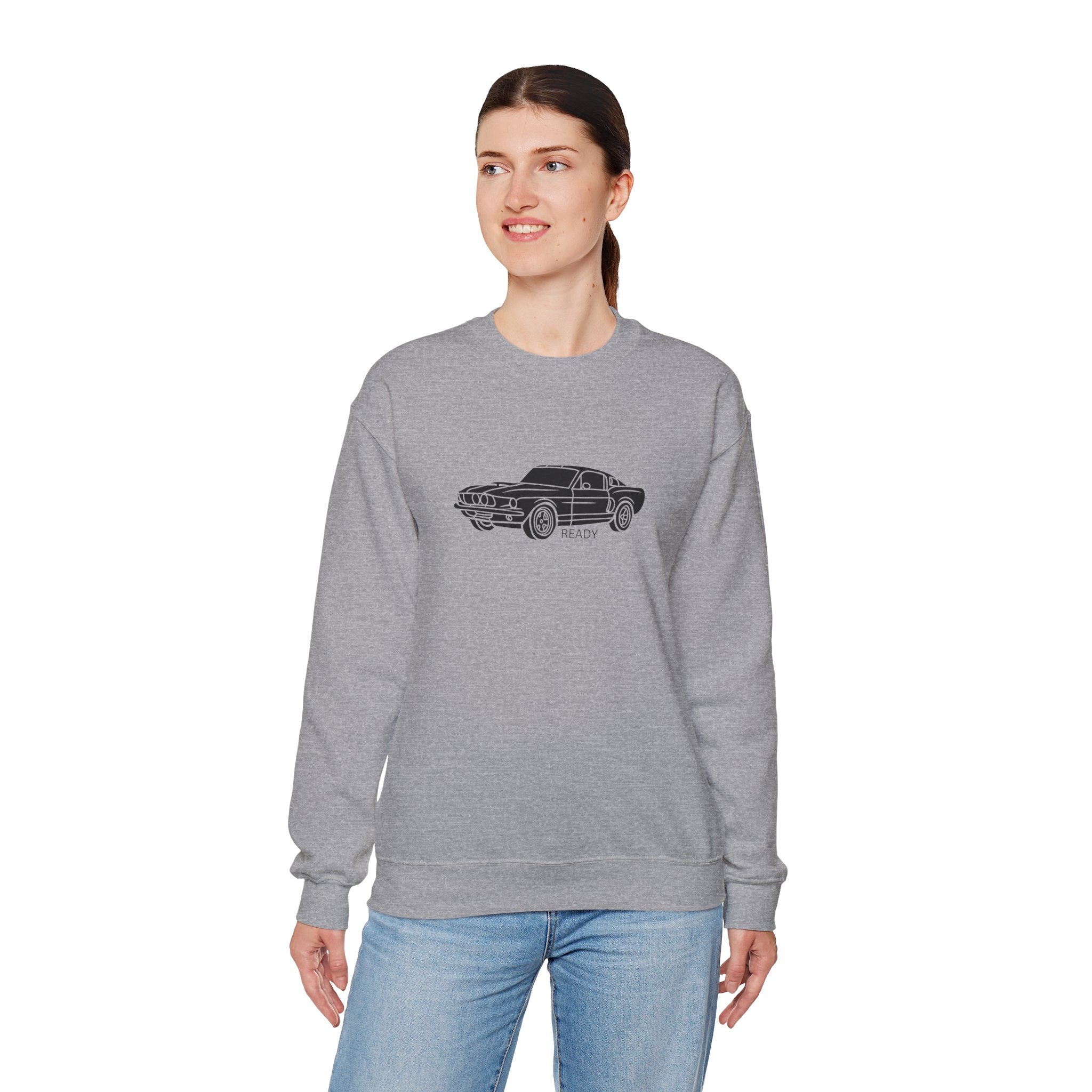 Classic Mustang Outline Crewneck Sweatshirt