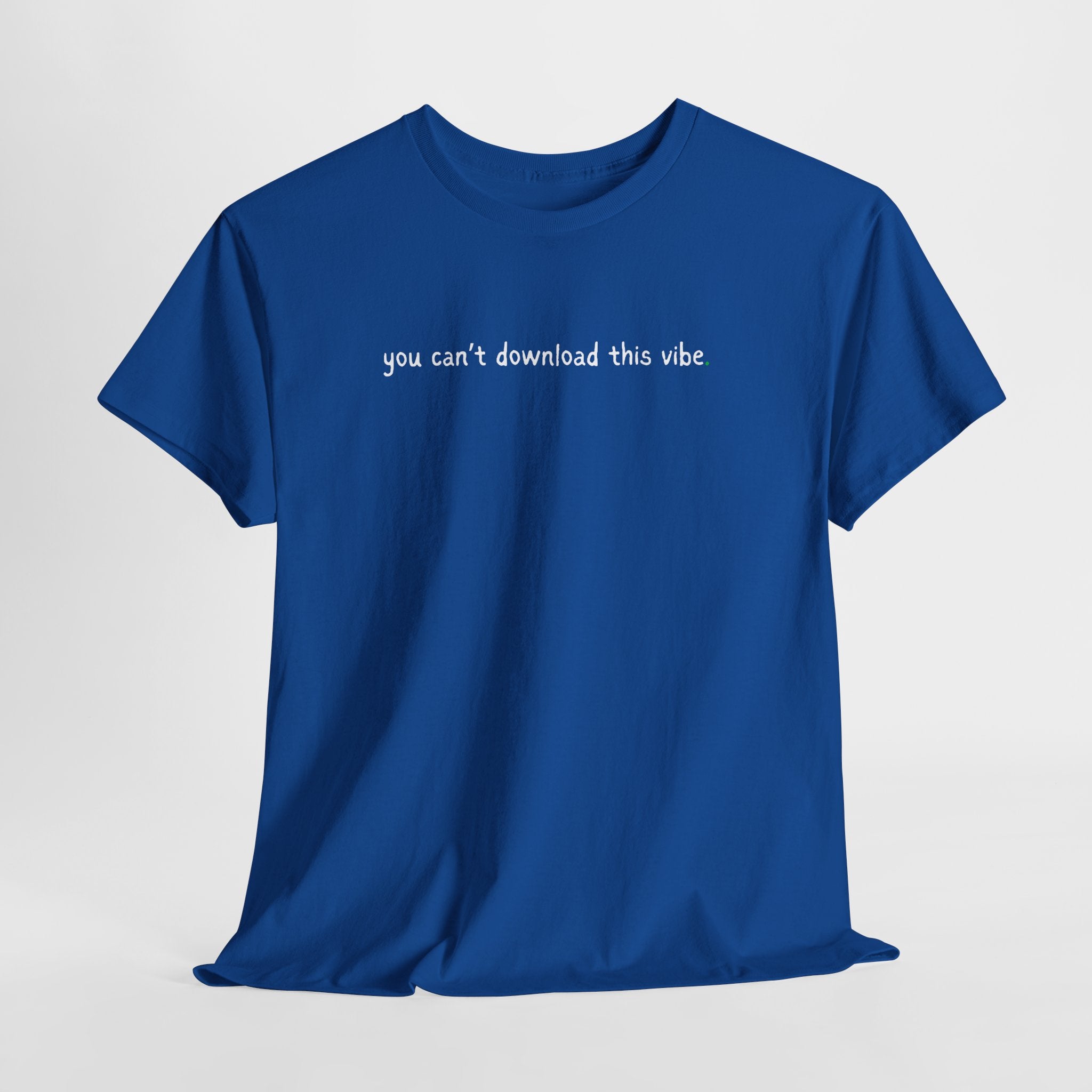 You Can’t Download This Vibe Tee — Minimalist Black Graphic T-Shirt
