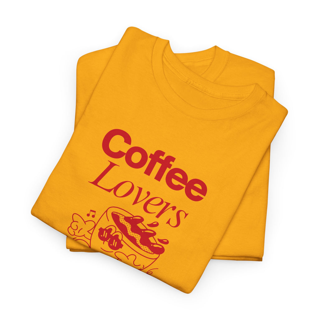 Coffee Lovers T-Shirt — Cute Red Coffee Cup Graphic Tee